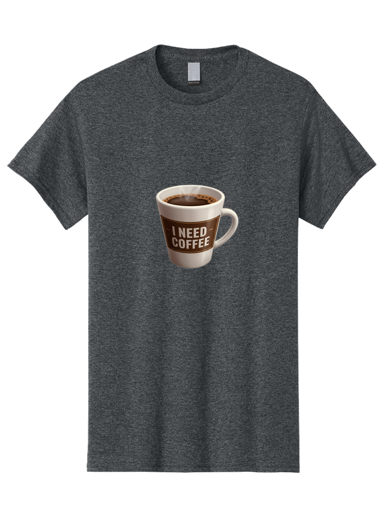I-Need-Coffee-8 Men'S Graphic Tee, 100% Cotton, Comfortable Casual Summer Wear, Machine Washable, Coffee Mug, Coffee Lover, Caffeine Fix, Morning Motivation, Daily Grind, Coffee Break, Coffee Addiction, Coffee Culture Bac072