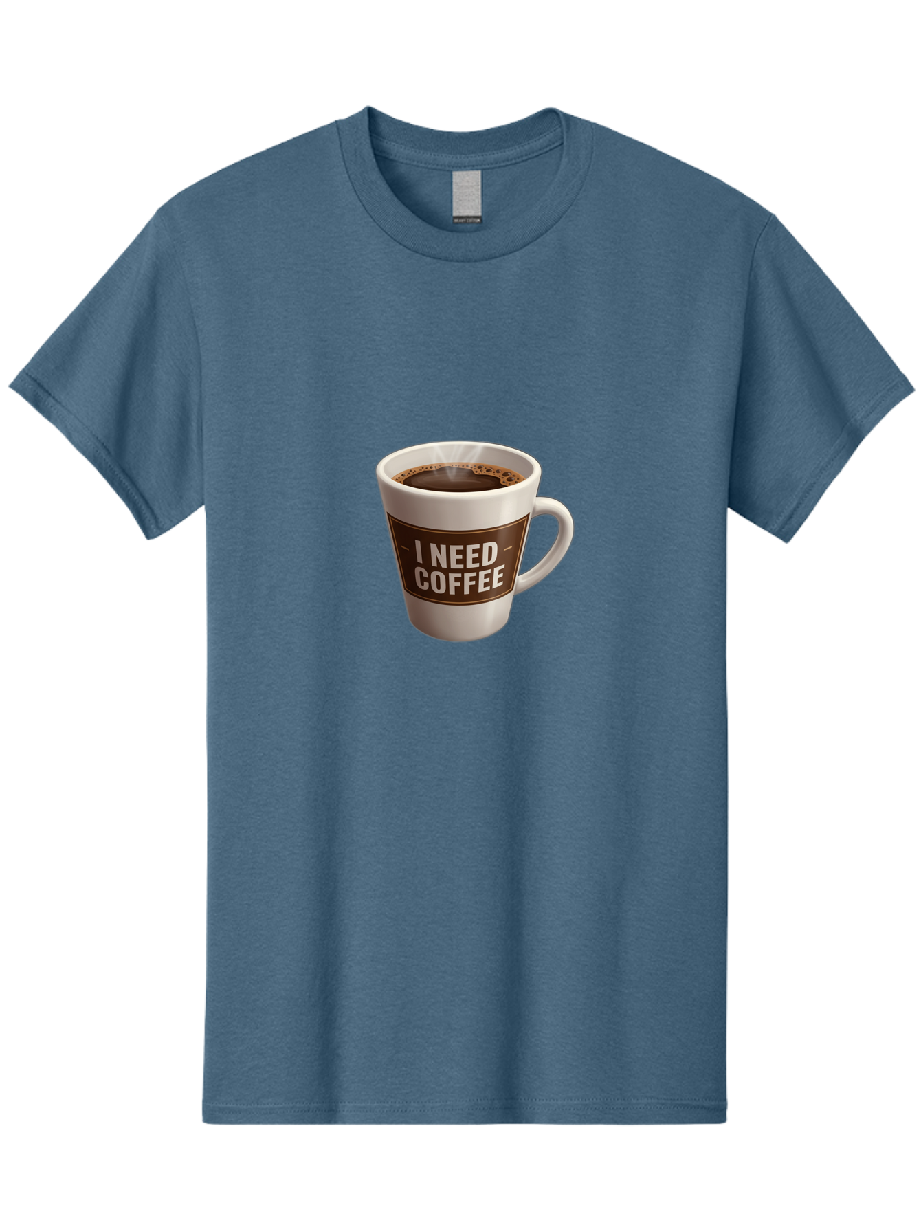 I-Need-Coffee-8 Men'S Graphic Tee, 100% Cotton, Comfortable Casual Summer Wear, Machine Washable, Coffee Mug, Coffee Lover, Caffeine Fix, Morning Motivation, Daily Grind, Coffee Break, Coffee Addiction, Coffee Culture Bac072