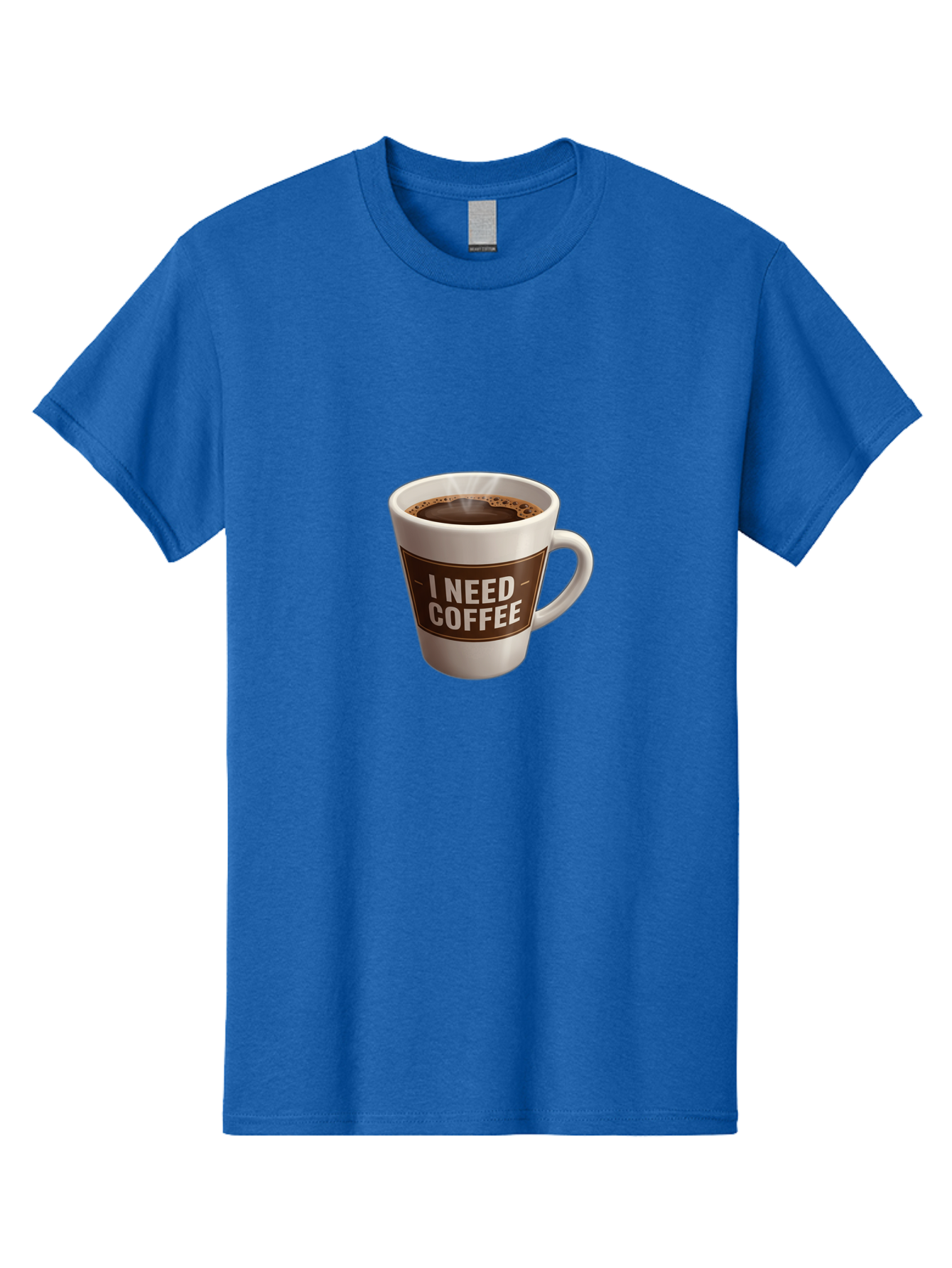 I-Need-Coffee-8 Men'S Graphic Tee, 100% Cotton, Comfortable Casual Summer Wear, Machine Washable, Coffee Mug, Coffee Lover, Caffeine Fix, Morning Motivation, Daily Grind, Coffee Break, Coffee Addiction, Coffee Culture Bac072