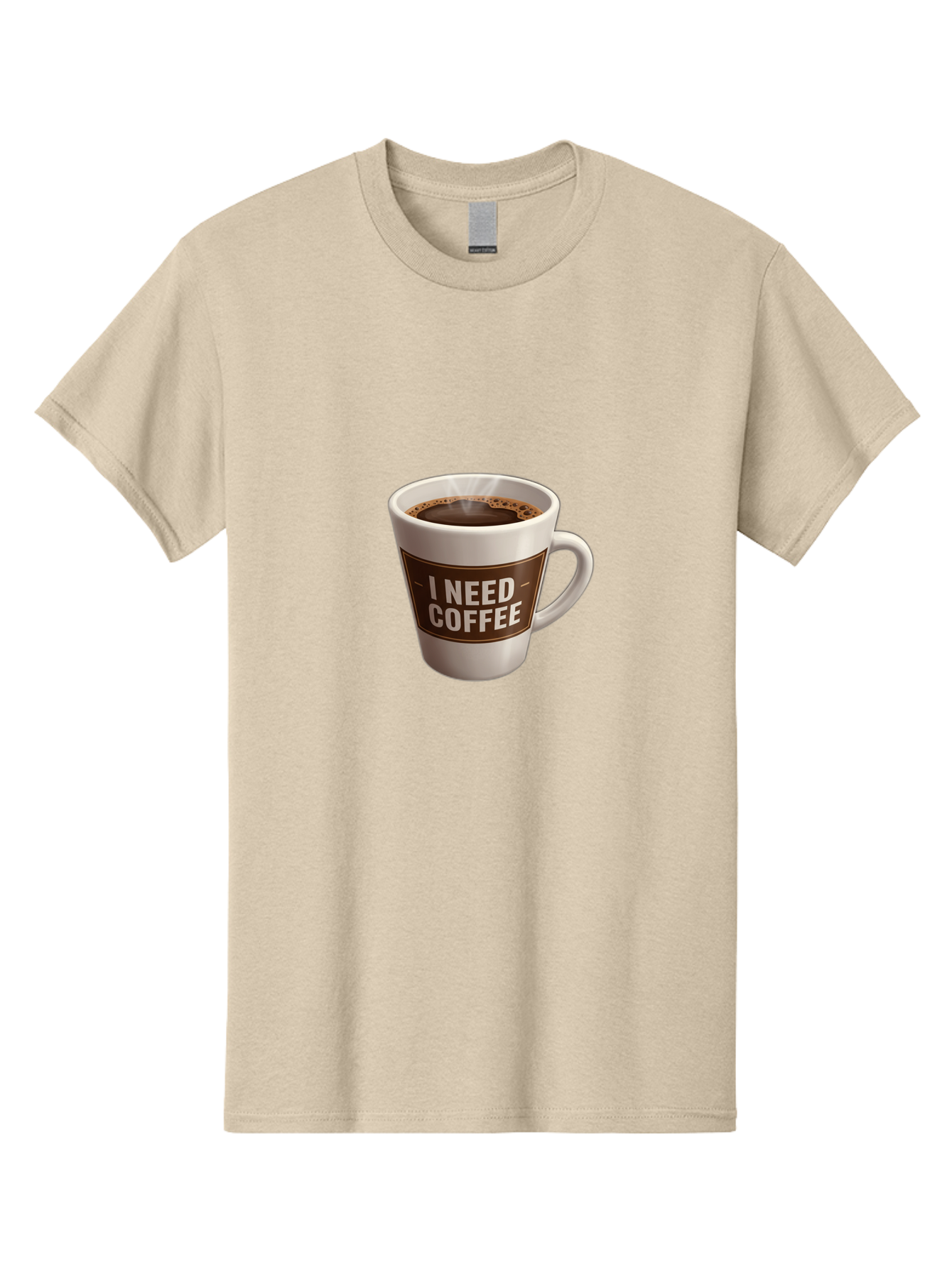 I-Need-Coffee-8 Men'S Graphic Tee, 100% Cotton, Comfortable Casual Summer Wear, Machine Washable, Coffee Mug, Coffee Lover, Caffeine Fix, Morning Motivation, Daily Grind, Coffee Break, Coffee Addiction, Coffee Culture Bac072
