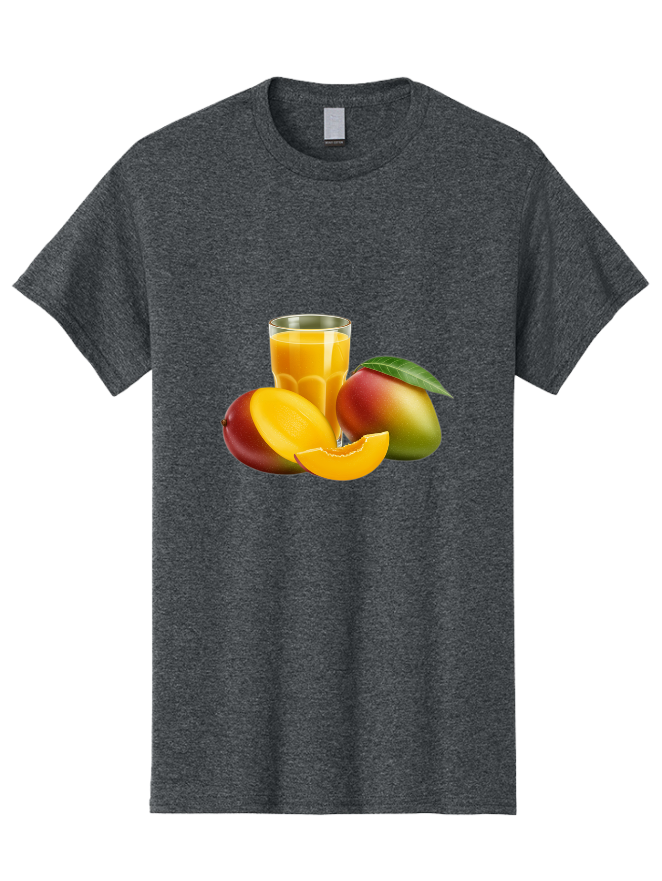 Mango-Juice-5 Men'S Graphic Tee, 100% Cotton, Comfortable Casual Summer Wear, Machine Washable, Fresh Mango, Mango Juice, Tropical Flavors, Refreshing Drink, Healthy Beverage, Sliced Mango, Whole Mango, Fruit Juice, Natural Ingredients, Bac149