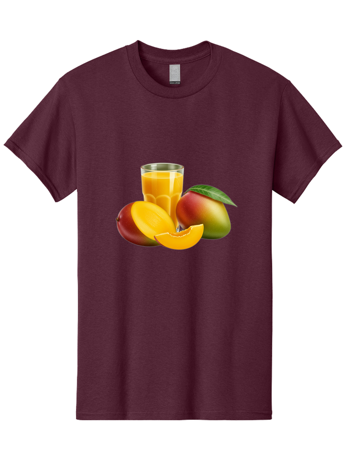 Mango-Juice-5 Men'S Graphic Tee, 100% Cotton, Comfortable Casual Summer Wear, Machine Washable, Fresh Mango, Mango Juice, Tropical Flavors, Refreshing Drink, Healthy Beverage, Sliced Mango, Whole Mango, Fruit Juice, Natural Ingredients, Bac149