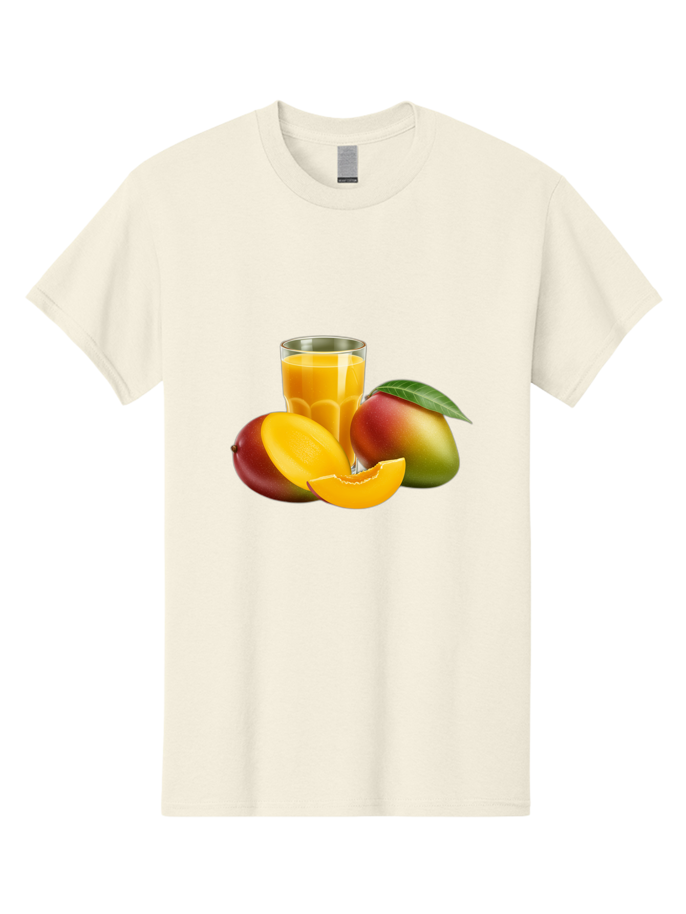 Mango-Juice-5 Men'S Graphic Tee, 100% Cotton, Comfortable Casual Summer Wear, Machine Washable, Fresh Mango, Mango Juice, Tropical Flavors, Refreshing Drink, Healthy Beverage, Sliced Mango, Whole Mango, Fruit Juice, Natural Ingredients, Bac149