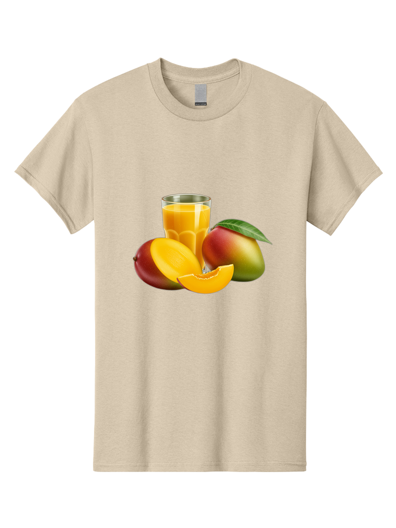 Mango-Juice-5 Men'S Graphic Tee, 100% Cotton, Comfortable Casual Summer Wear, Machine Washable, Fresh Mango, Mango Juice, Tropical Flavors, Refreshing Drink, Healthy Beverage, Sliced Mango, Whole Mango, Fruit Juice, Natural Ingredients, Bac149
