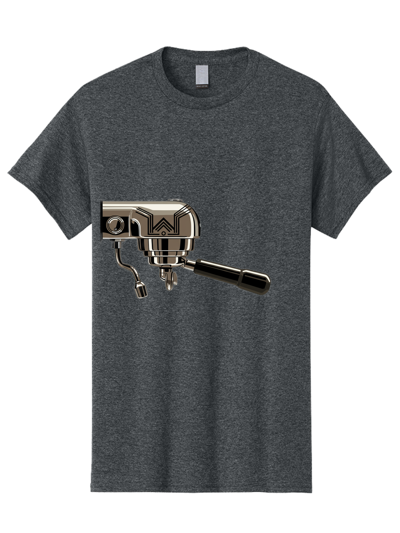 Manual-Coffee-Grinder Men'S Graphic Tee, 100% Cotton, Comfortable Casual Summer Wear, Machine Washable, Manual Coffee Grinder, Coffee Grinding, Hand Crank, Stainless Steel, Coffee Beans, Brewing Equipment, Kitchen Appliance Bac174