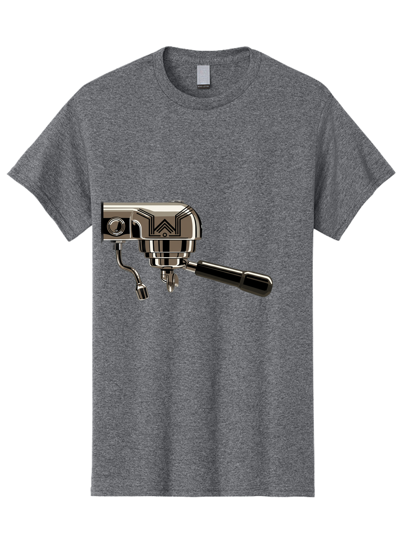Manual-Coffee-Grinder Men'S Graphic Tee, 100% Cotton, Comfortable Casual Summer Wear, Machine Washable, Manual Coffee Grinder, Coffee Grinding, Hand Crank, Stainless Steel, Coffee Beans, Brewing Equipment, Kitchen Appliance Bac174
