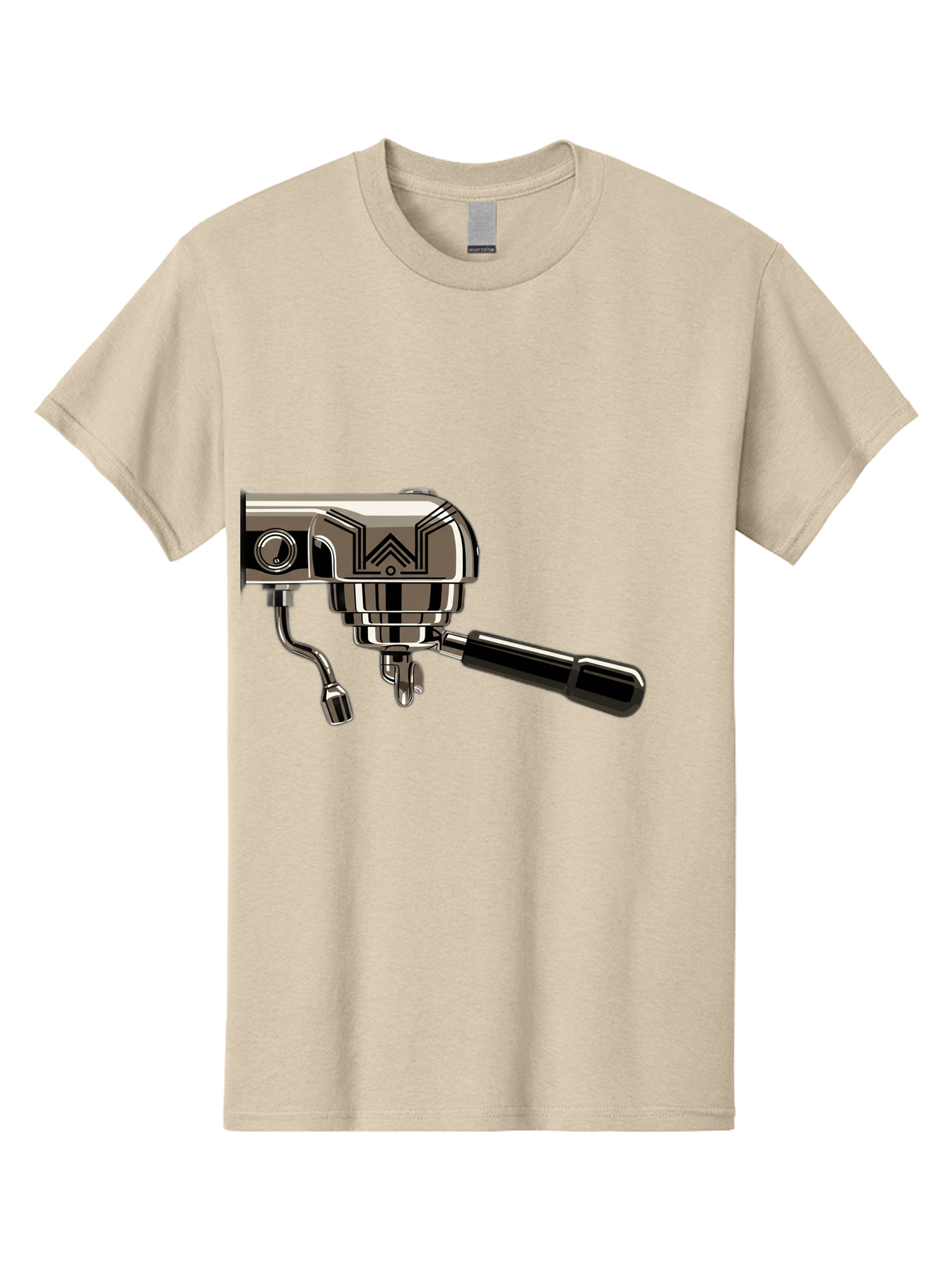 Manual-Coffee-Grinder Men'S Graphic Tee, 100% Cotton, Comfortable Casual Summer Wear, Machine Washable, Manual Coffee Grinder, Coffee Grinding, Hand Crank, Stainless Steel, Coffee Beans, Brewing Equipment, Kitchen Appliance Bac174