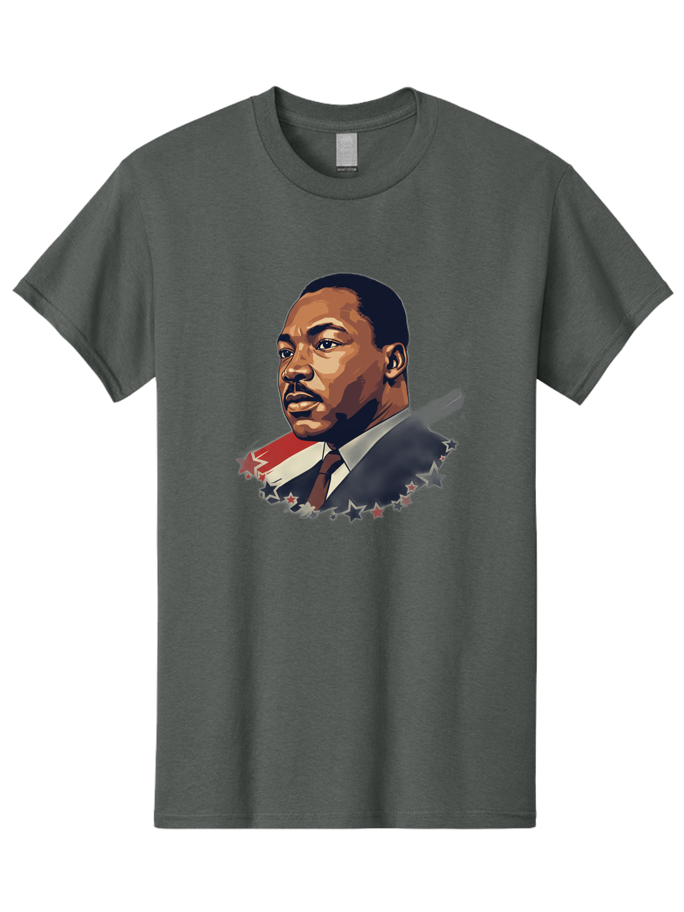 Martin-Luther-King-Jr-2 Men'S Graphic Tee, 100% Cotton, Comfortable Casual Summer Wear, Machine Washable, Martin Luther King Jr Portrait, Civil Rights Leader, Equality And Justice, Freedom Fighter, Peaceful Protest, Inspirational Figure, Bac176