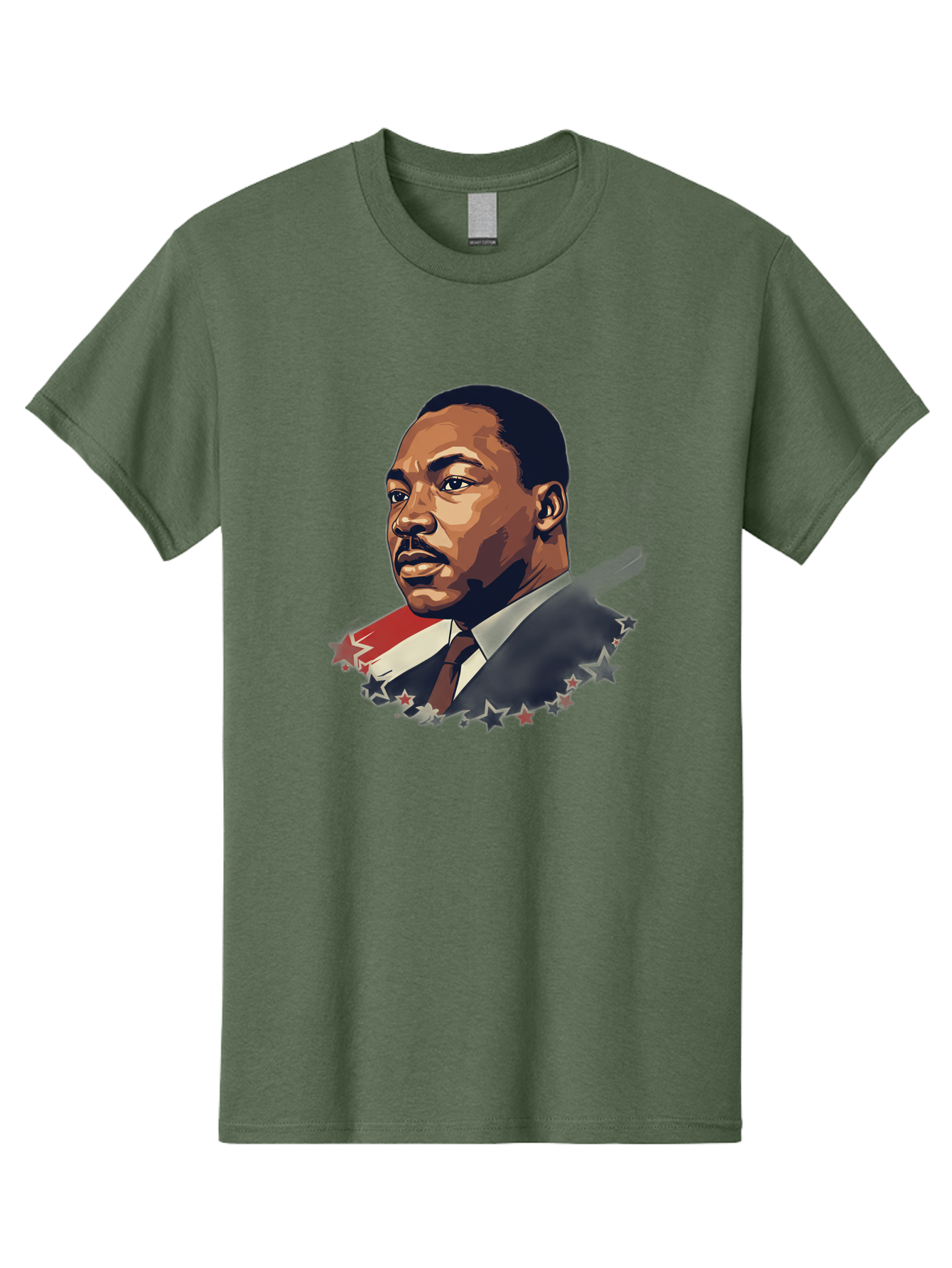 Martin-Luther-King-Jr-2 Men'S Graphic Tee, 100% Cotton, Comfortable Casual Summer Wear, Machine Washable, Martin Luther King Jr Portrait, Civil Rights Leader, Equality And Justice, Freedom Fighter, Peaceful Protest, Inspirational Figure, Bac176