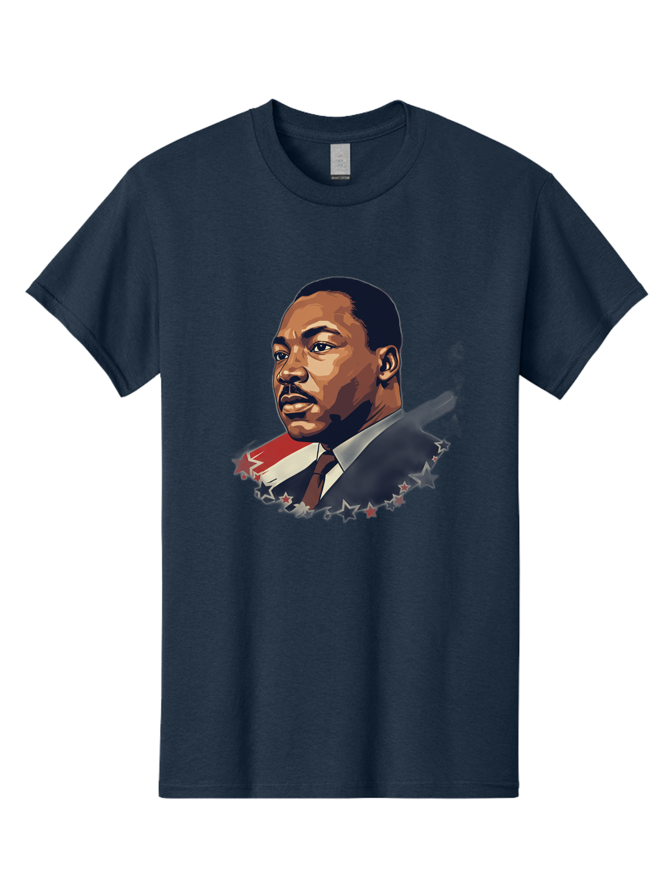 Martin-Luther-King-Jr-2 Men'S Graphic Tee, 100% Cotton, Comfortable Casual Summer Wear, Machine Washable, Martin Luther King Jr Portrait, Civil Rights Leader, Equality And Justice, Freedom Fighter, Peaceful Protest, Inspirational Figure, Bac176