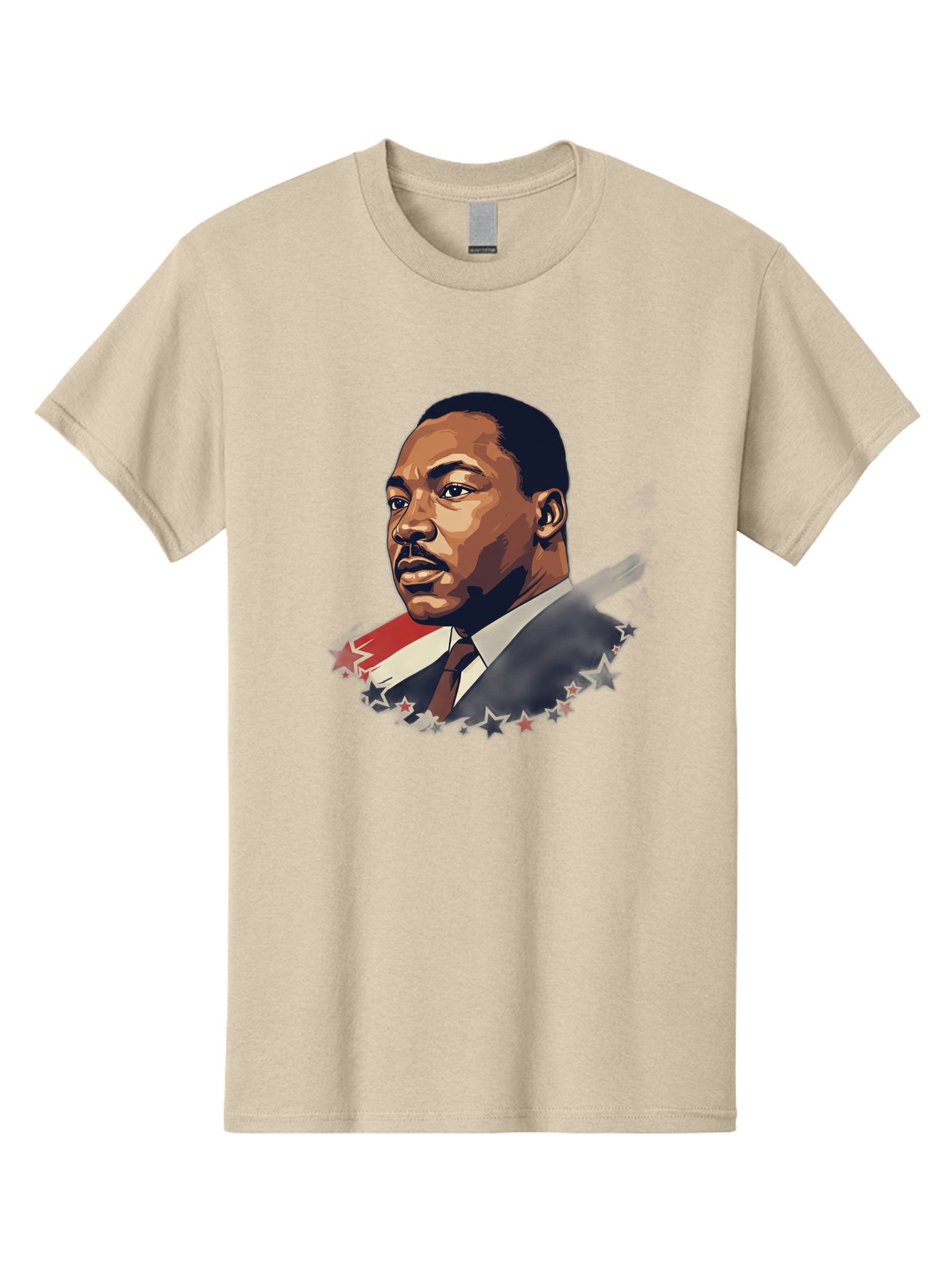 Martin-Luther-King-Jr-2 Men'S Graphic Tee, 100% Cotton, Comfortable Casual Summer Wear, Machine Washable, Martin Luther King Jr Portrait, Civil Rights Leader, Equality And Justice, Freedom Fighter, Peaceful Protest, Inspirational Figure, Bac176