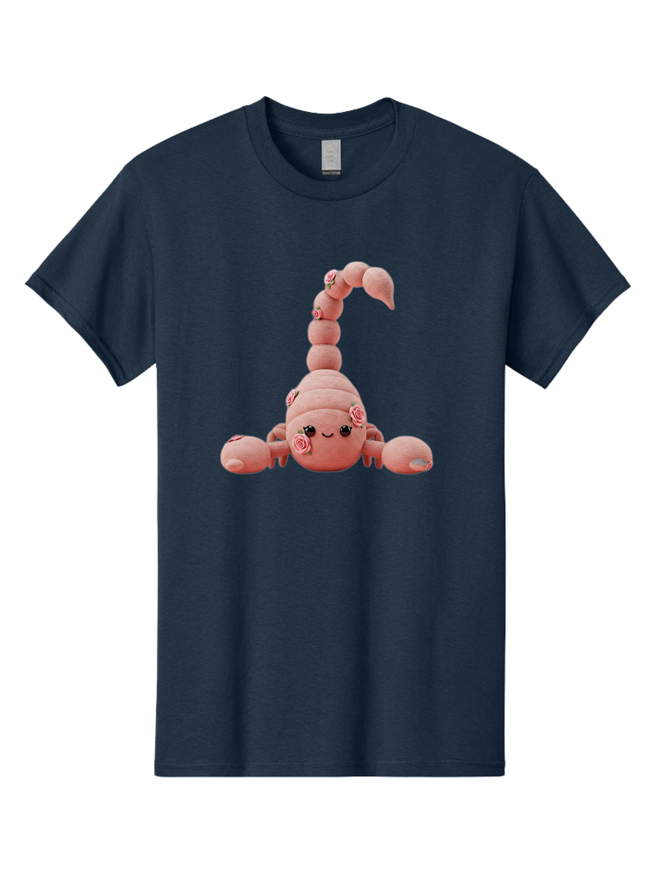 Pink-Scorpion Men'S Graphic Tee, 100% Cotton, Comfortable Casual Summer Wear, Machine Washable, Plush Toy, Pink Fabric, Floral Decorations, Scorpion Design, Cute, Soft Toy, Decorative Figurine, Stuffed Animal, Kawaii Bac216