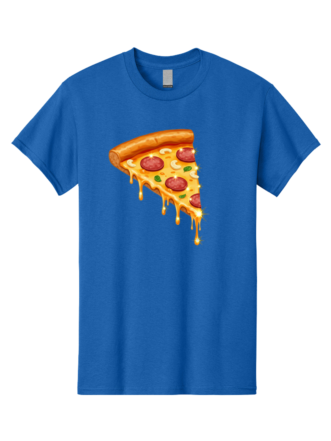 Pepperoni-Pizza-Slice-9 Men'S Graphic Tee, 100% Cotton, Comfortable Casual Summer Wear, Machine Washable, Pepperoni Pizza, Cheesy Goodness, Melted Cheese, Savory Toppings, Italian Cuisine, Pizza Slice, Foodie Delights, Gourmet Pizza Bac241