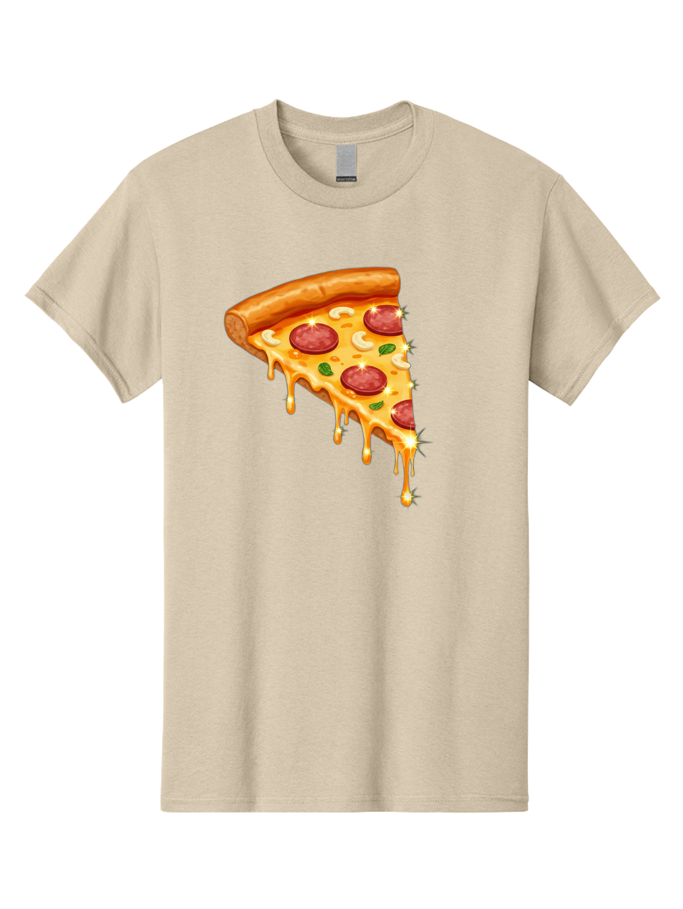 Pepperoni-Pizza-Slice-9 Men'S Graphic Tee, 100% Cotton, Comfortable Casual Summer Wear, Machine Washable, Pepperoni Pizza, Cheesy Goodness, Melted Cheese, Savory Toppings, Italian Cuisine, Pizza Slice, Foodie Delights, Gourmet Pizza Bac241