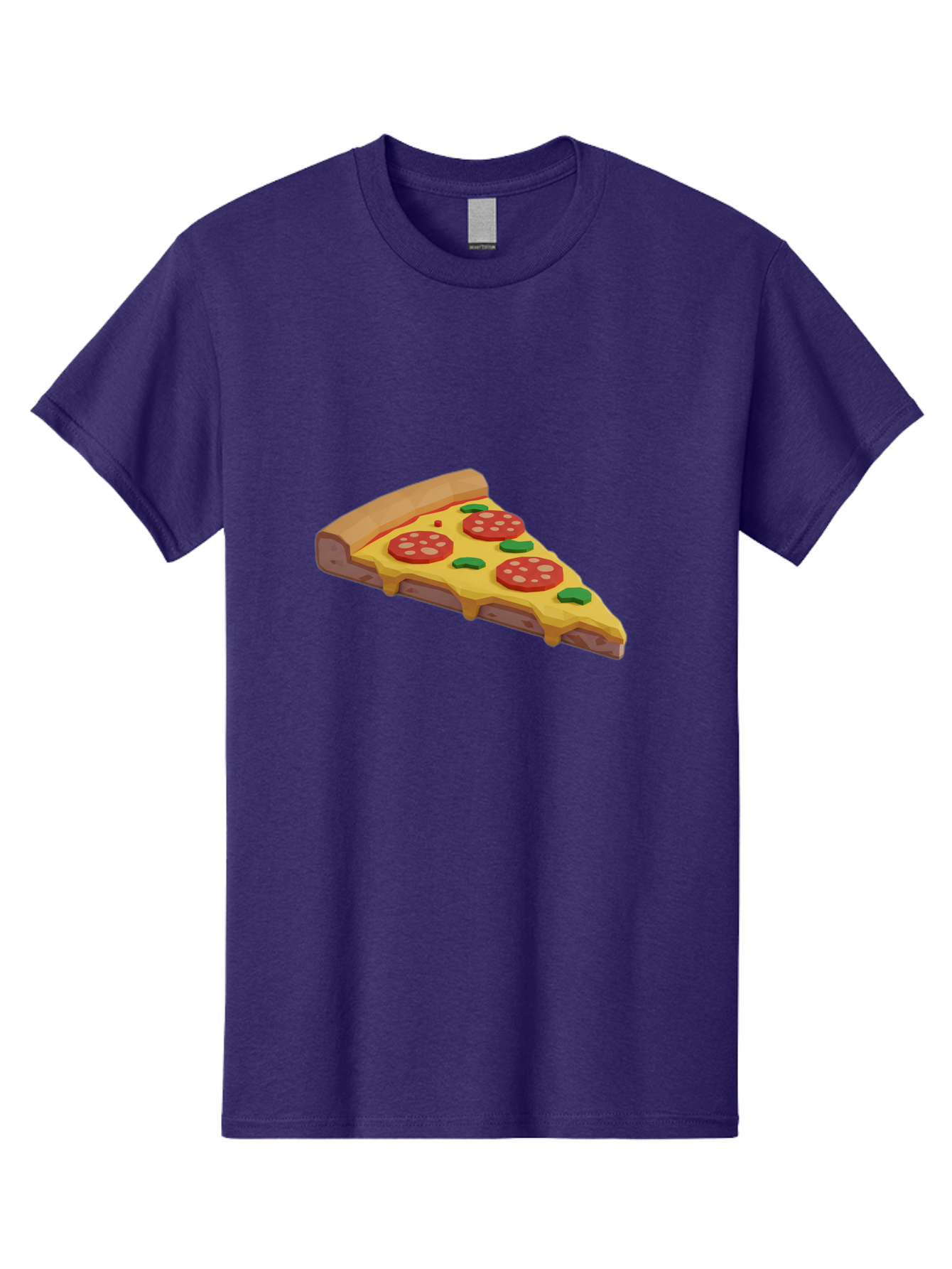 Pizza-Slice-2 Men'S Graphic Tee, 100% Cotton, Comfortable Casual Summer Wear, Machine Washable, Delicious Pizza, Pizza Slice, Cheese, Pepperoni, Basil, Italian Food, Mouth-Watering, Foodie, Tasty, Appetizing, Savory, Hunger, Takeout, Dinner Bac280