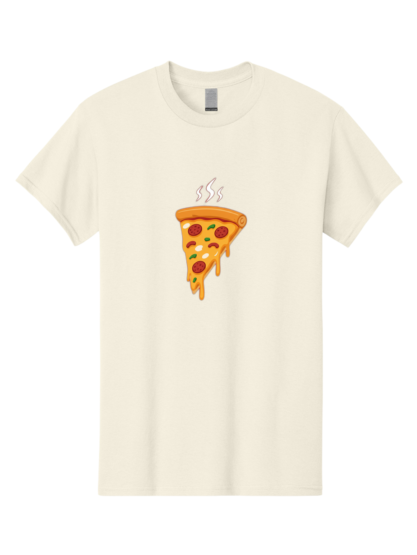 Pizza-Slice-22 Men'S Graphic Tee, 100% Cotton, Comfortable Casual Summer Wear, Machine Washable, Pepperoni Pizza, Melted Cheese, Gooey Goodness, Savory Delight, Hot Pizza, Cheesy Pizza Slice, Delicious Toppings, Italian Food, Pizza Love, Bac283