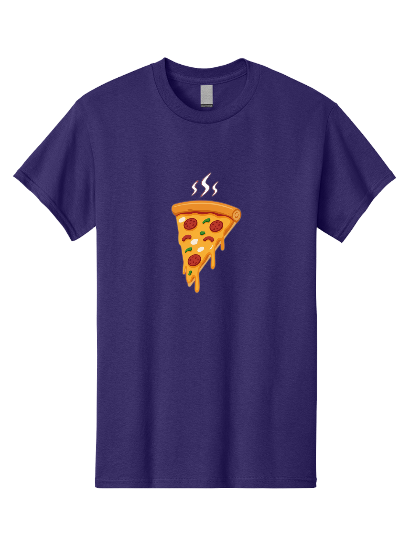 Pizza-Slice-22 Men'S Graphic Tee, 100% Cotton, Comfortable Casual Summer Wear, Machine Washable, Pepperoni Pizza, Melted Cheese, Gooey Goodness, Savory Delight, Hot Pizza, Cheesy Pizza Slice, Delicious Toppings, Italian Food, Pizza Love, Bac283