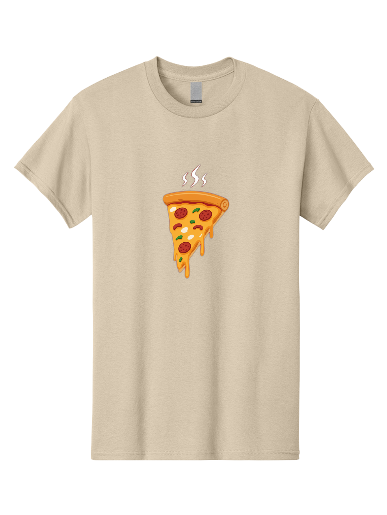 Pizza-Slice-22 Men'S Graphic Tee, 100% Cotton, Comfortable Casual Summer Wear, Machine Washable, Pepperoni Pizza, Melted Cheese, Gooey Goodness, Savory Delight, Hot Pizza, Cheesy Pizza Slice, Delicious Toppings, Italian Food, Pizza Love, Bac283