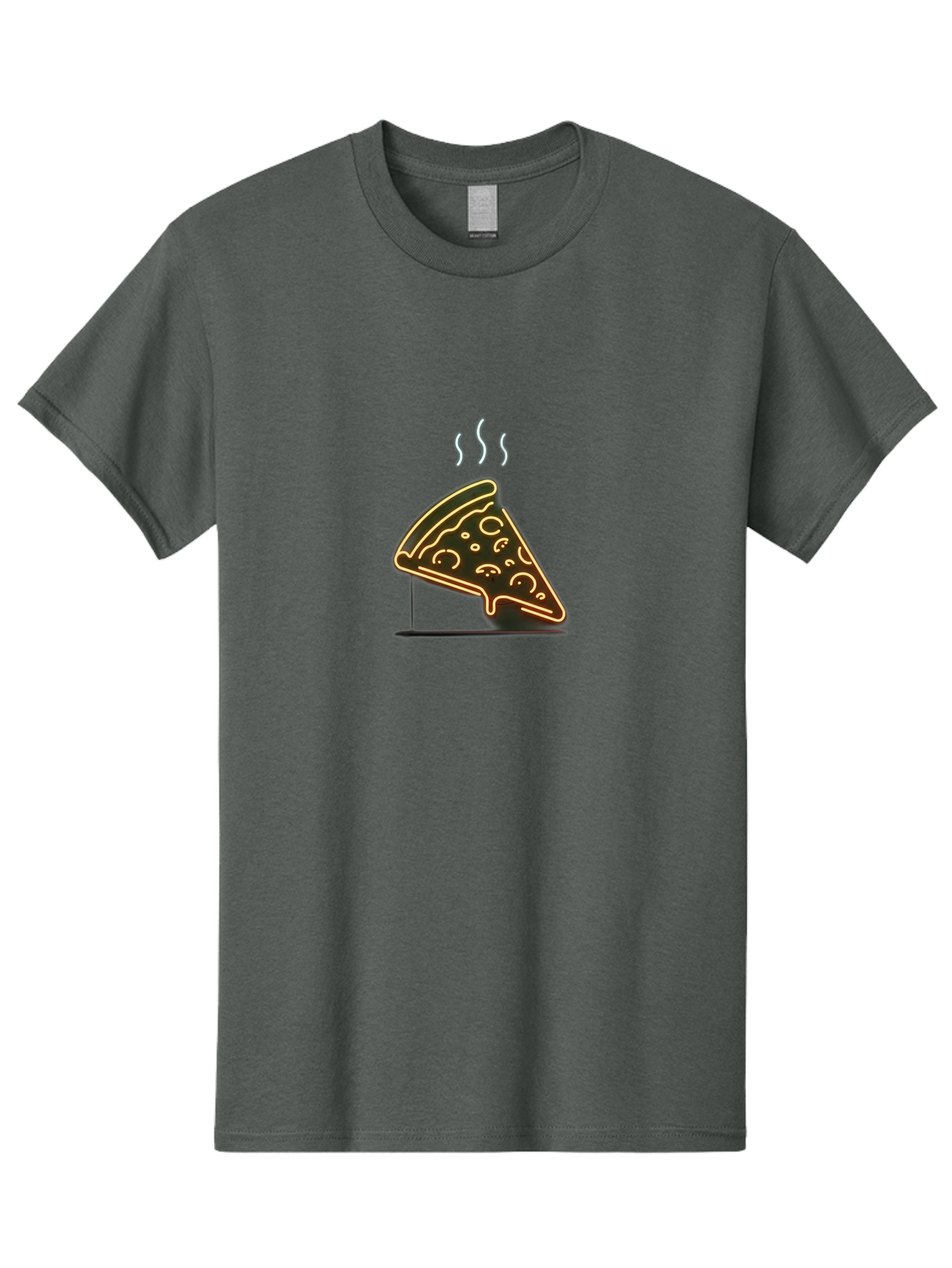Pizza-Slice-24 Men'S Graphic Tee, 100% Cotton, Comfortable Casual Summer Wear, Machine Washable, Pizza Slice, Delicious Food, Italian Cuisine, Hot Meal, Melted Cheese, Savory Toppings, Crispy Crust, Appetizing, Hungry, Foodie Bac285