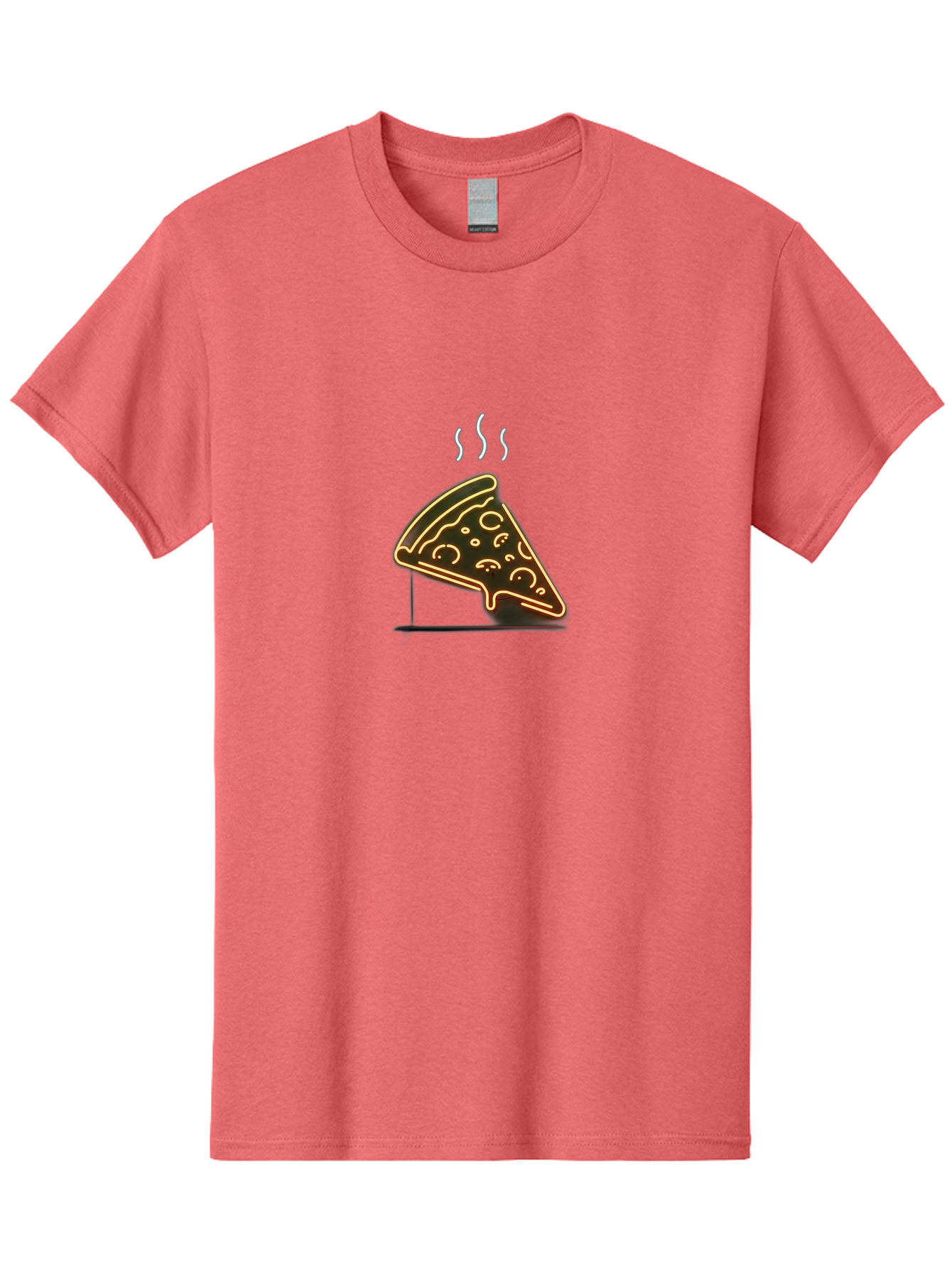 Pizza-Slice-24 Men'S Graphic Tee, 100% Cotton, Comfortable Casual Summer Wear, Machine Washable, Pizza Slice, Delicious Food, Italian Cuisine, Hot Meal, Melted Cheese, Savory Toppings, Crispy Crust, Appetizing, Hungry, Foodie Bac285