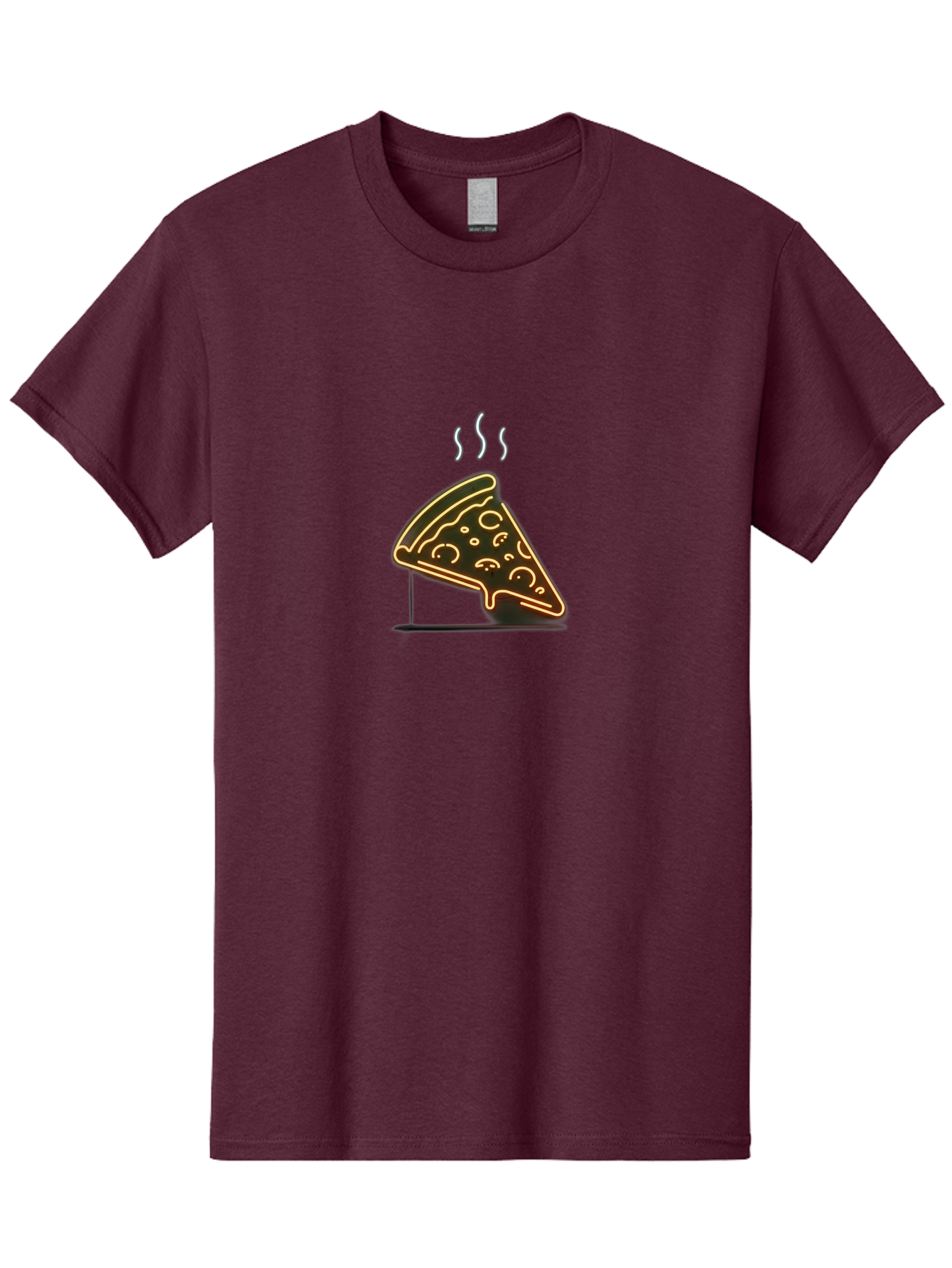 Pizza-Slice-24 Men'S Graphic Tee, 100% Cotton, Comfortable Casual Summer Wear, Machine Washable, Pizza Slice, Delicious Food, Italian Cuisine, Hot Meal, Melted Cheese, Savory Toppings, Crispy Crust, Appetizing, Hungry, Foodie Bac285