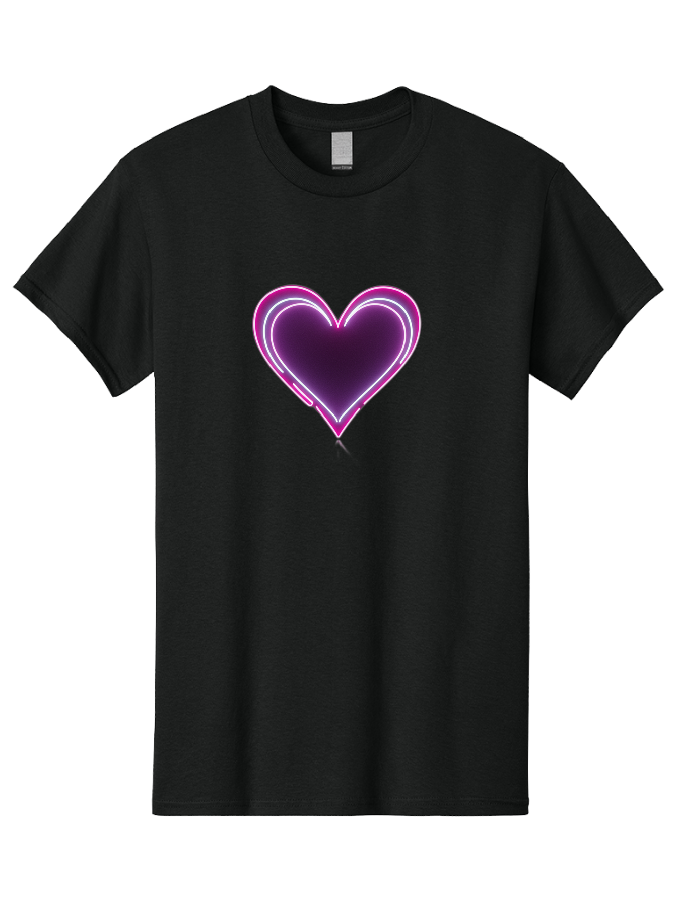 Purple-Heart-Balloon Men'S Graphic Tee, 100% Cotton, Comfortable Casual Summer Wear, Machine Washable, Heart-Shaped Balloon, Purple Balloon, Heart Design, Glowing Heart, Neon Heart, Festive Decoration, Party Decoration, Love Symbol, Bac358