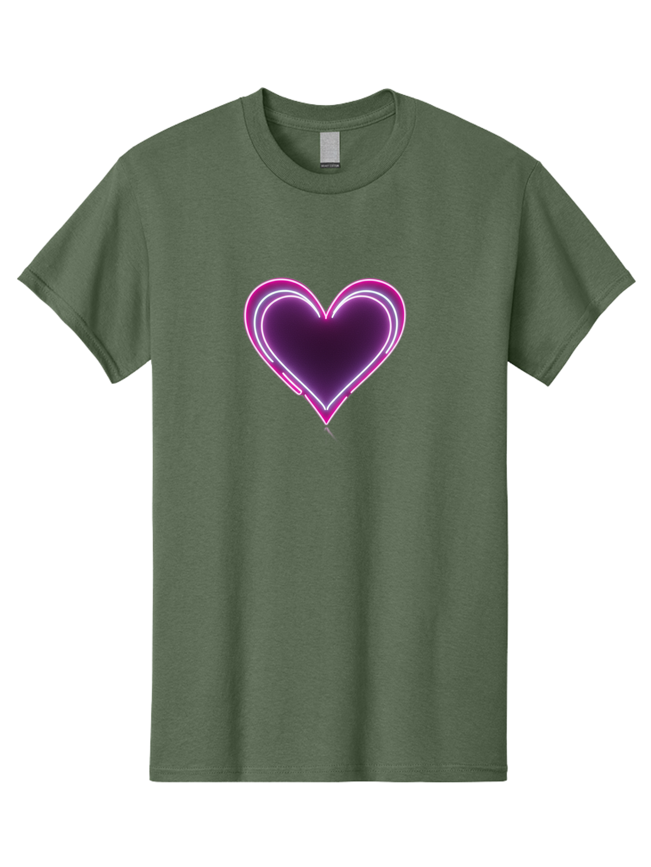 Purple-Heart-Balloon Men'S Graphic Tee, 100% Cotton, Comfortable Casual Summer Wear, Machine Washable, Heart-Shaped Balloon, Purple Balloon, Heart Design, Glowing Heart, Neon Heart, Festive Decoration, Party Decoration, Love Symbol, Bac358