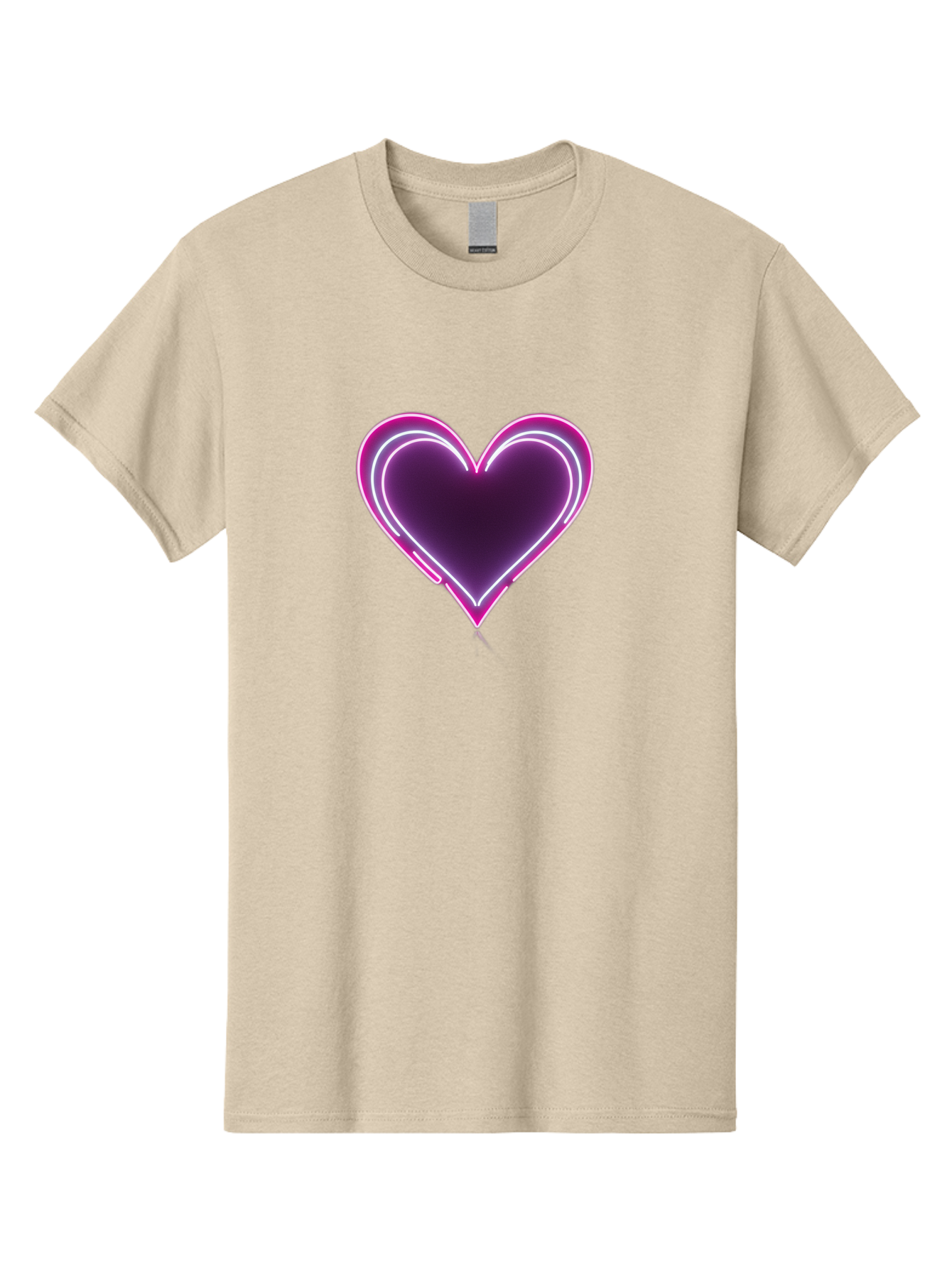 Purple-Heart-Balloon Men'S Graphic Tee, 100% Cotton, Comfortable Casual Summer Wear, Machine Washable, Heart-Shaped Balloon, Purple Balloon, Heart Design, Glowing Heart, Neon Heart, Festive Decoration, Party Decoration, Love Symbol, Bac358