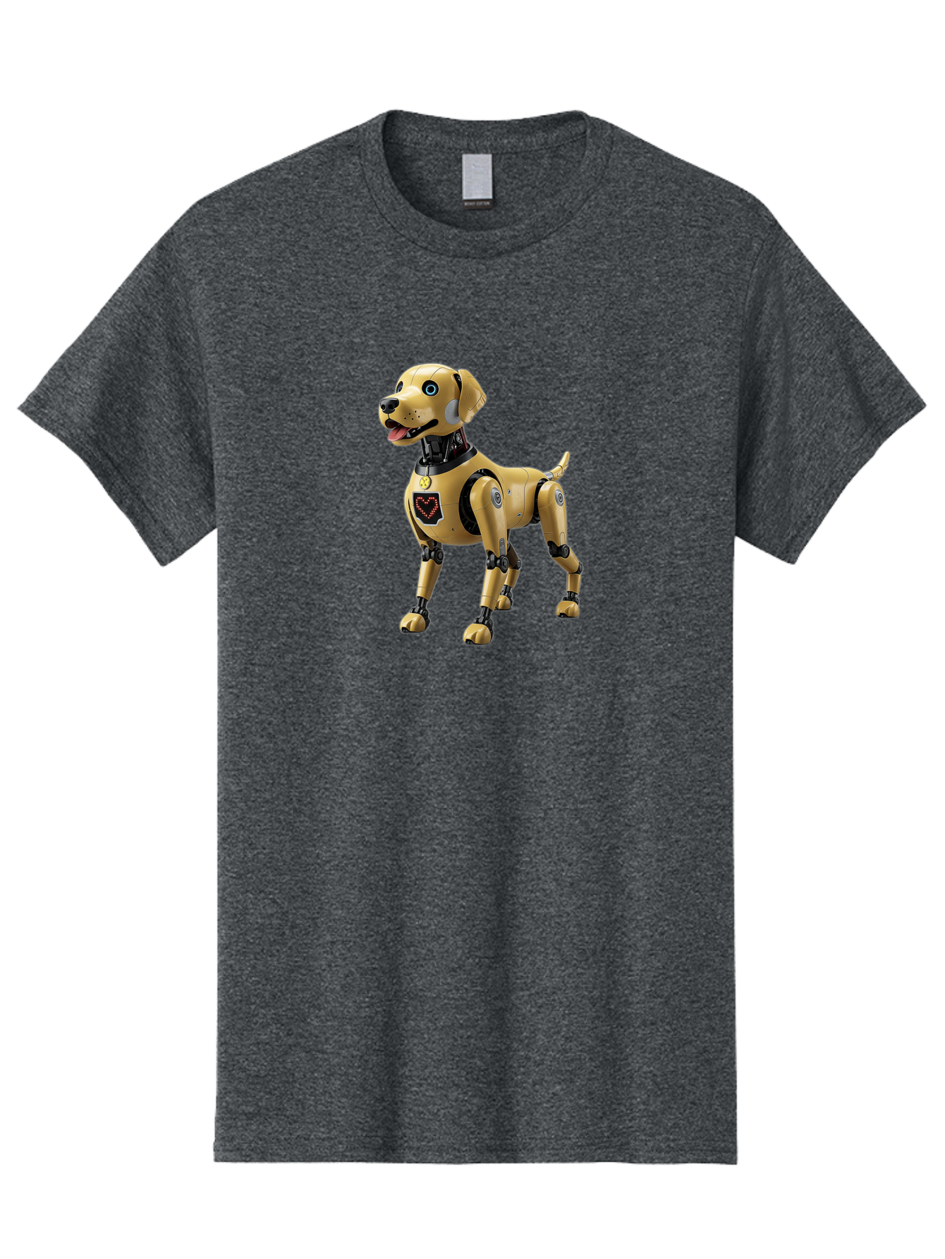 Robot-Dog Men'S Graphic Tee, 100% Cotton, Comfortable Casual Summer Wear, Machine Washable, Robotic Dog, Futuristic Pet, Artificial Intelligence, Cybernetic Canine, Tech-Savvy Companion, Mechanical Limbs, Robotic Joints, High-Tech Gadget, Bac373