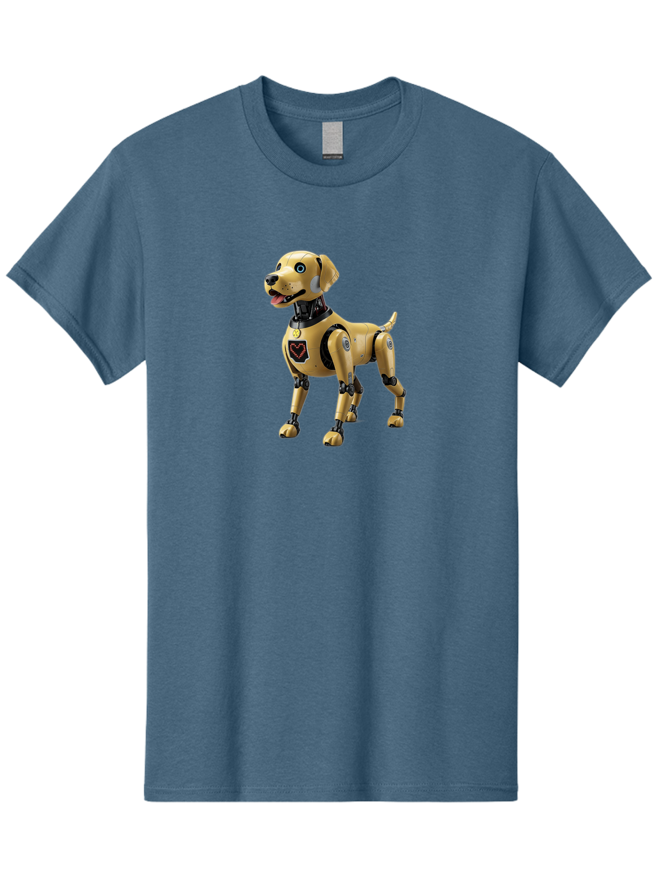 Robot-Dog Men'S Graphic Tee, 100% Cotton, Comfortable Casual Summer Wear, Machine Washable, Robotic Dog, Futuristic Pet, Artificial Intelligence, Cybernetic Canine, Tech-Savvy Companion, Mechanical Limbs, Robotic Joints, High-Tech Gadget, Bac373