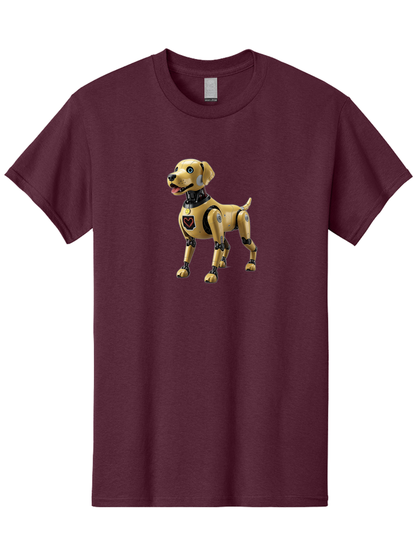 Robot-Dog Men'S Graphic Tee, 100% Cotton, Comfortable Casual Summer Wear, Machine Washable, Robotic Dog, Futuristic Pet, Artificial Intelligence, Cybernetic Canine, Tech-Savvy Companion, Mechanical Limbs, Robotic Joints, High-Tech Gadget, Bac373