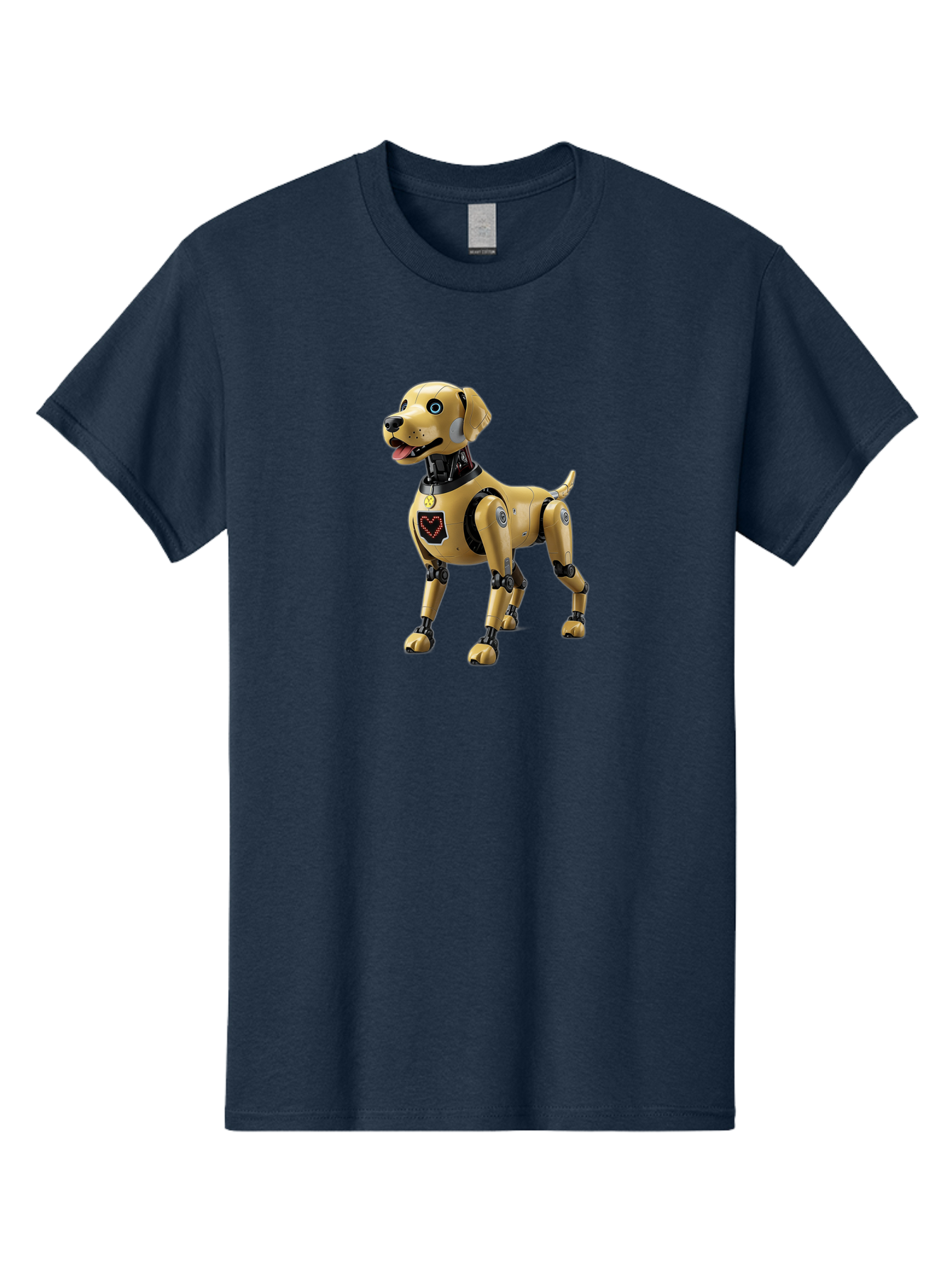 Robot-Dog Men'S Graphic Tee, 100% Cotton, Comfortable Casual Summer Wear, Machine Washable, Robotic Dog, Futuristic Pet, Artificial Intelligence, Cybernetic Canine, Tech-Savvy Companion, Mechanical Limbs, Robotic Joints, High-Tech Gadget, Bac373