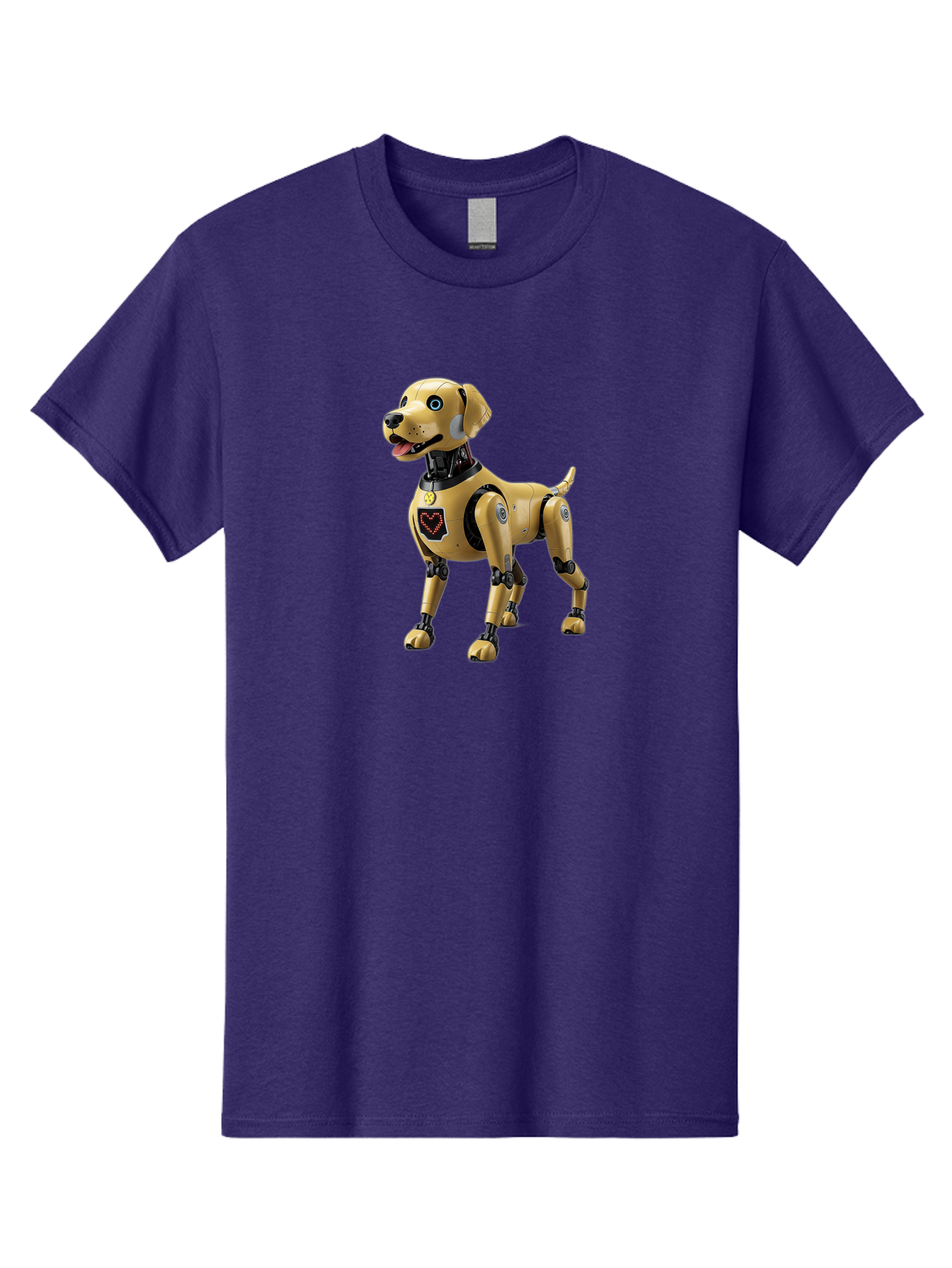 Robot-Dog Men'S Graphic Tee, 100% Cotton, Comfortable Casual Summer Wear, Machine Washable, Robotic Dog, Futuristic Pet, Artificial Intelligence, Cybernetic Canine, Tech-Savvy Companion, Mechanical Limbs, Robotic Joints, High-Tech Gadget, Bac373