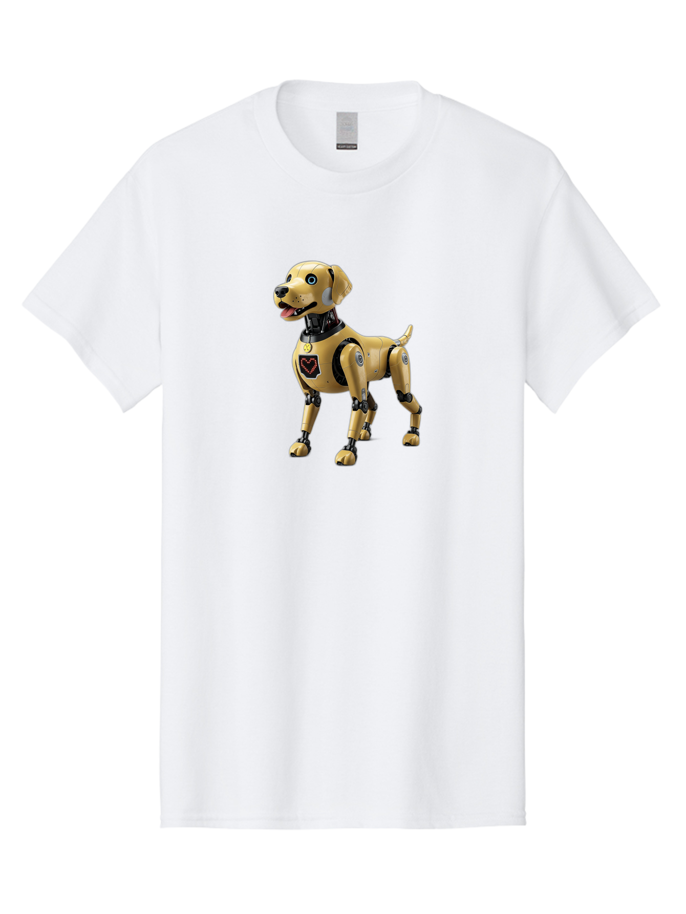 Robot-Dog Men'S Graphic Tee, 100% Cotton, Comfortable Casual Summer Wear, Machine Washable, Robotic Dog, Futuristic Pet, Artificial Intelligence, Cybernetic Canine, Tech-Savvy Companion, Mechanical Limbs, Robotic Joints, High-Tech Gadget, Bac373