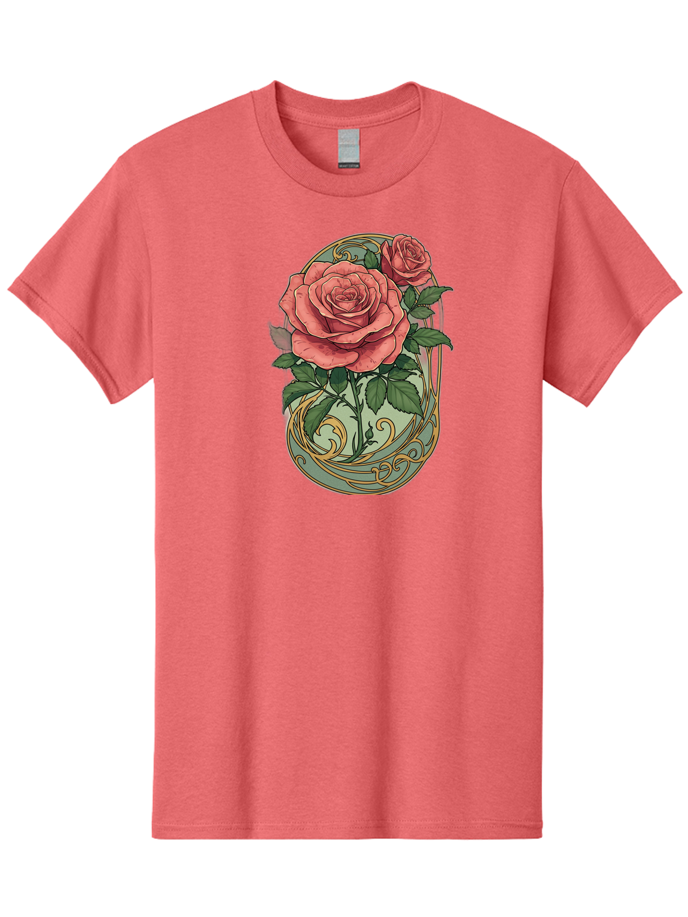 Roses-In-Vase Men'S Graphic Tee, 100% Cotton, Comfortable Casual Summer Wear, Machine Washable, Faberge Egg, Roses, Floral Arrangement, Ornate Design, Vintage Style, Decorative Art, Elegant Flowers, Luxury Decor, Beautiful Roses Bac380