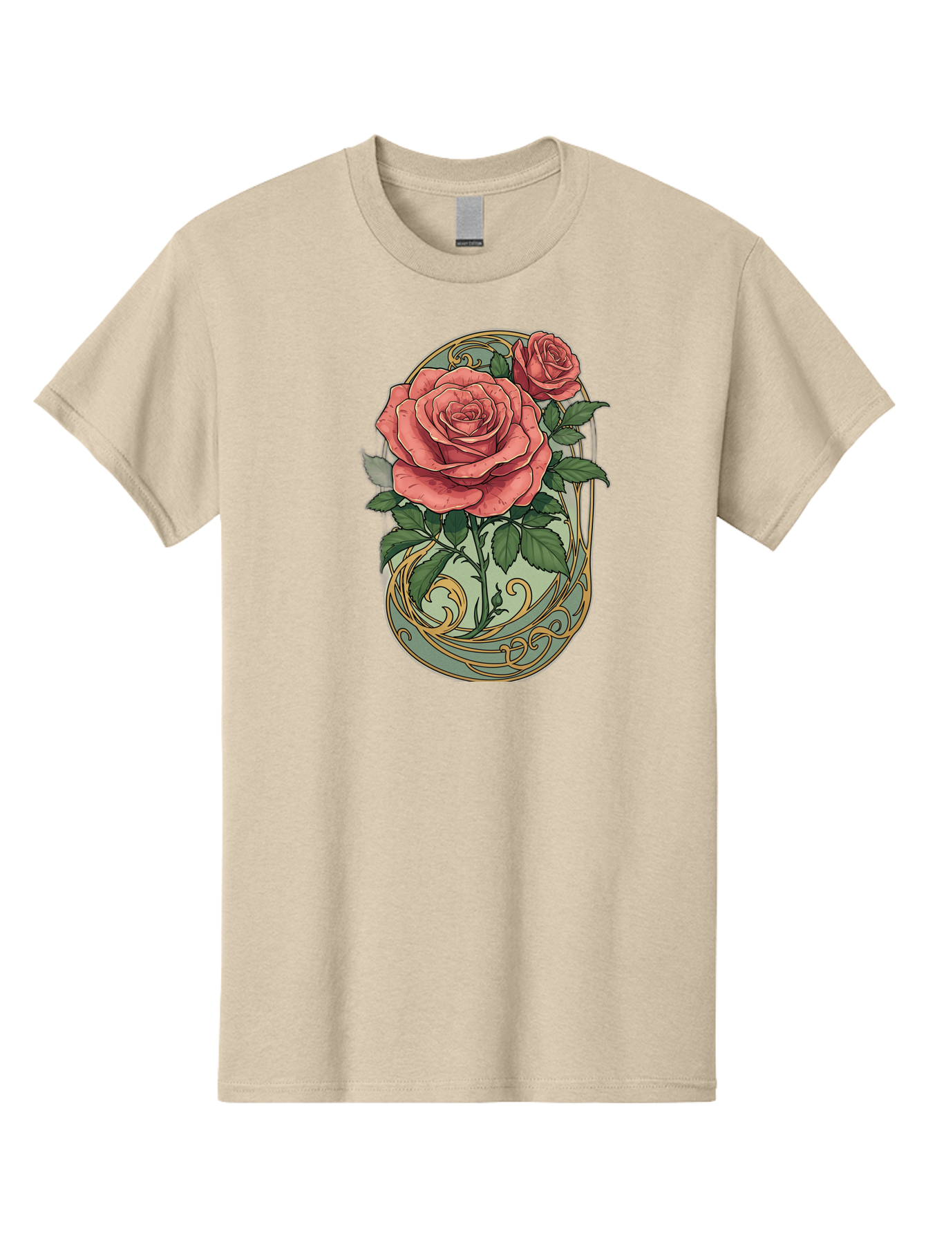 Roses-In-Vase Men'S Graphic Tee, 100% Cotton, Comfortable Casual Summer Wear, Machine Washable, Faberge Egg, Roses, Floral Arrangement, Ornate Design, Vintage Style, Decorative Art, Elegant Flowers, Luxury Decor, Beautiful Roses Bac380