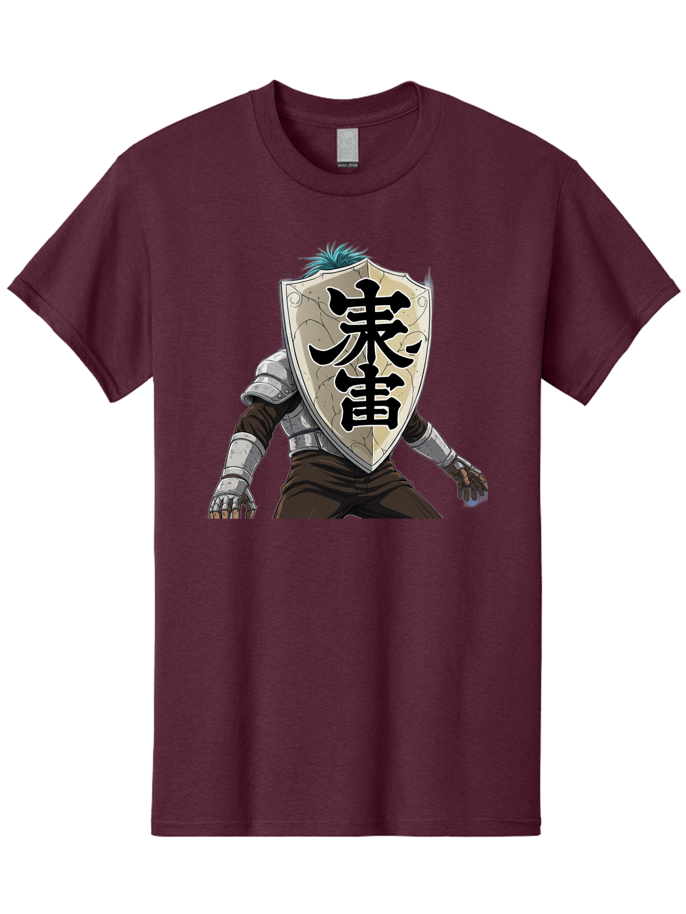 Samurai Men'S Graphic Tee, 100% Cotton, Comfortable Casual Summer Wear, Machine Washable, Samurai Armor, Japanese Warrior, Medieval Armor, Silver Armor, Kanji Characters, Feudal Japan, Bushido Code, Martial Arts Bac389