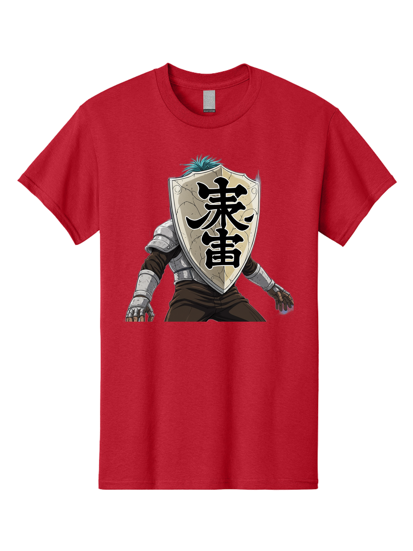 Samurai Men'S Graphic Tee, 100% Cotton, Comfortable Casual Summer Wear, Machine Washable, Samurai Armor, Japanese Warrior, Medieval Armor, Silver Armor, Kanji Characters, Feudal Japan, Bushido Code, Martial Arts Bac389
