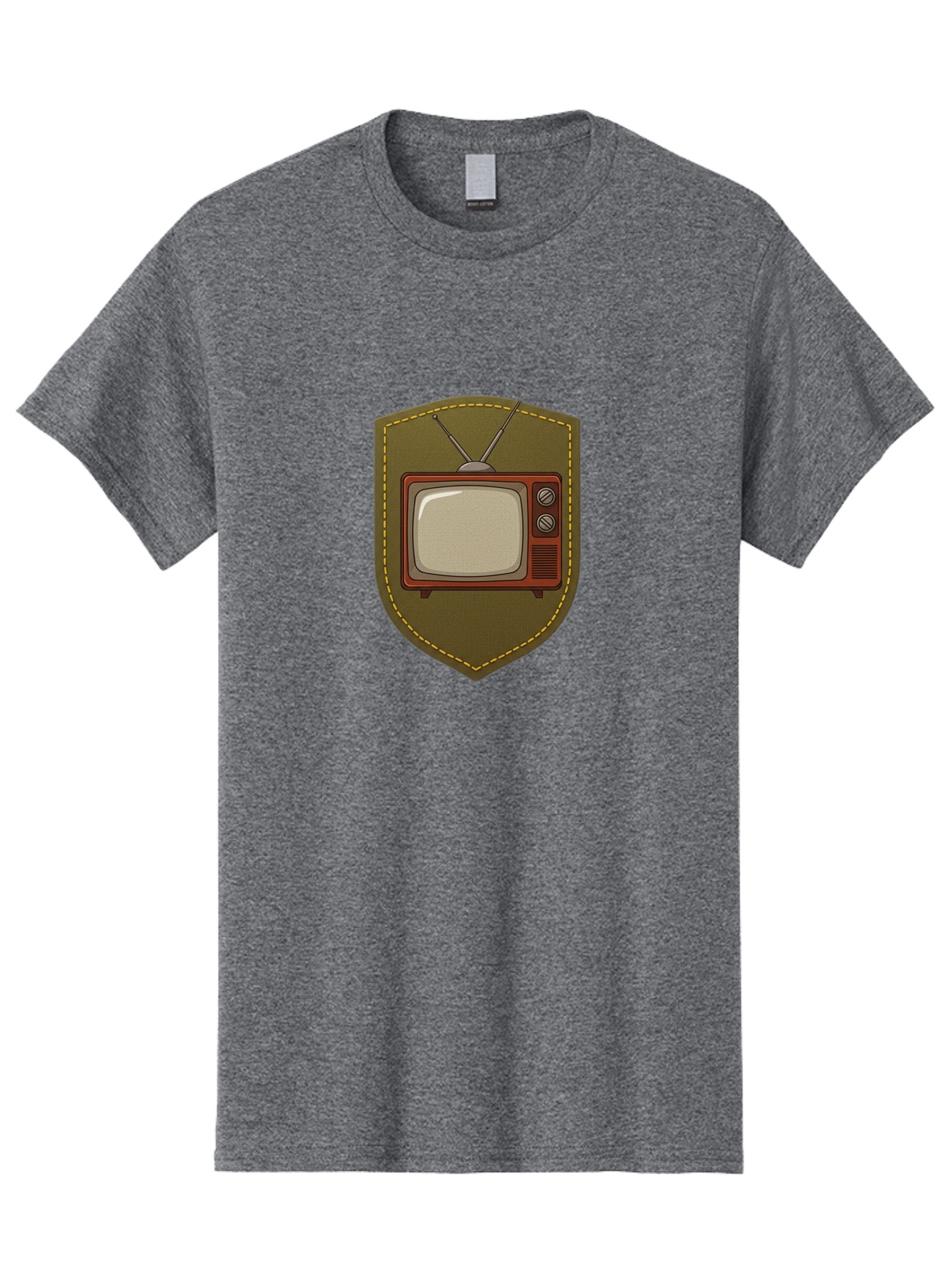 Vintage-Tv-1 Men'S Graphic Tee, 100% Cotton, Comfortable Casual Summer Wear, Machine Washable, Vintage Television, Retro Tv, Classic Screen, Old-School Technology, Nostalgic Entertainment, Retro Electronics, Vintage Gadget, Old Tv Set, Bac549