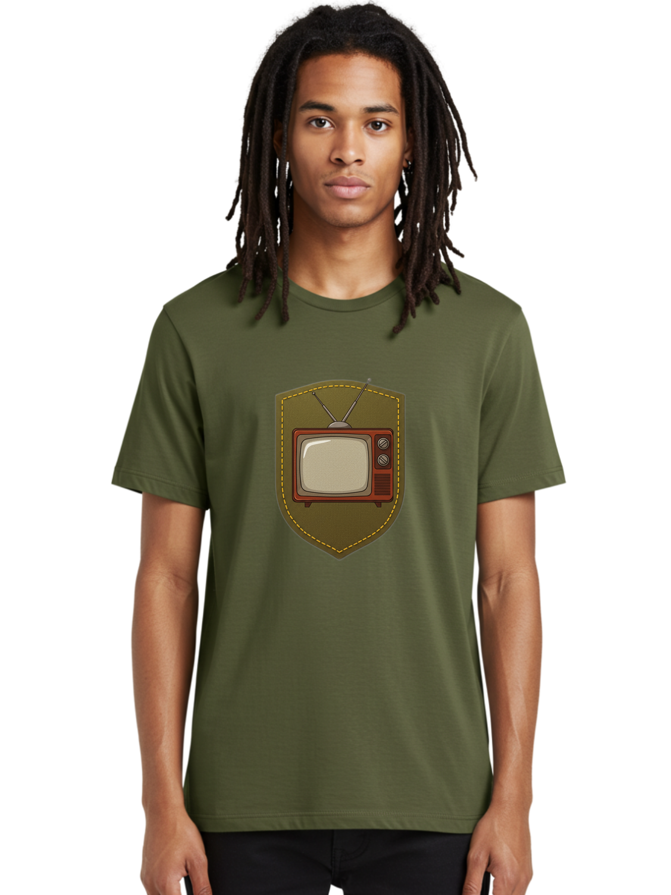 Vintage-Tv-1 Men'S Graphic Tee, 100% Cotton, Comfortable Casual Summer Wear, Machine Washable, Vintage Television, Retro Tv, Classic Screen, Old-School Technology, Nostalgic Entertainment, Retro Electronics, Vintage Gadget, Old Tv Set, Bac549