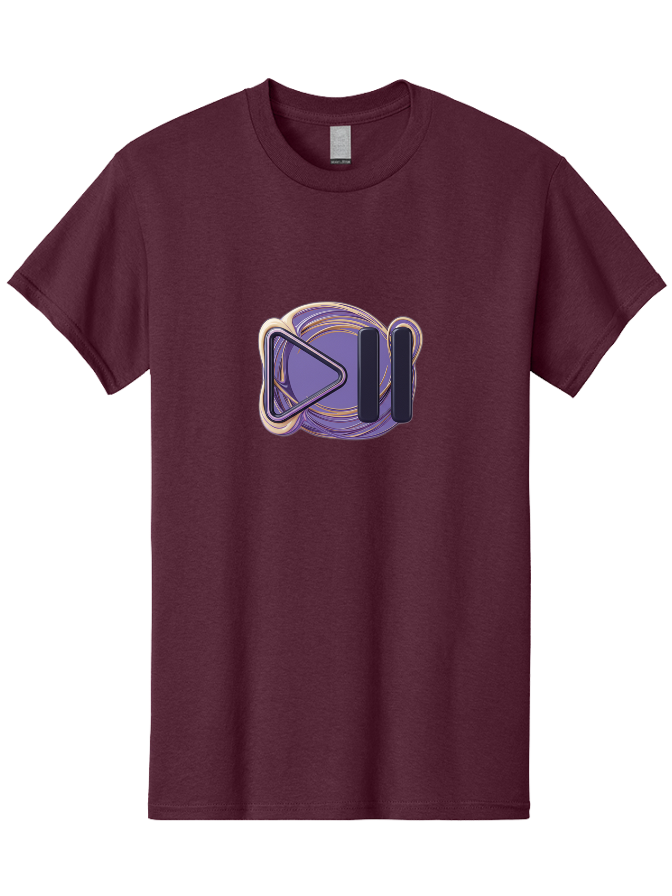 Virtual-Reality-Headset Men'S Graphic Tee, 100% Cotton, Comfortable Casual Summer Wear, Machine Washable, Virtual Reality Headset, Vr Technology, Purple Design, Metallic Accents, Futuristic Style, Gaming Accessory, Immersive Experience, Bac552