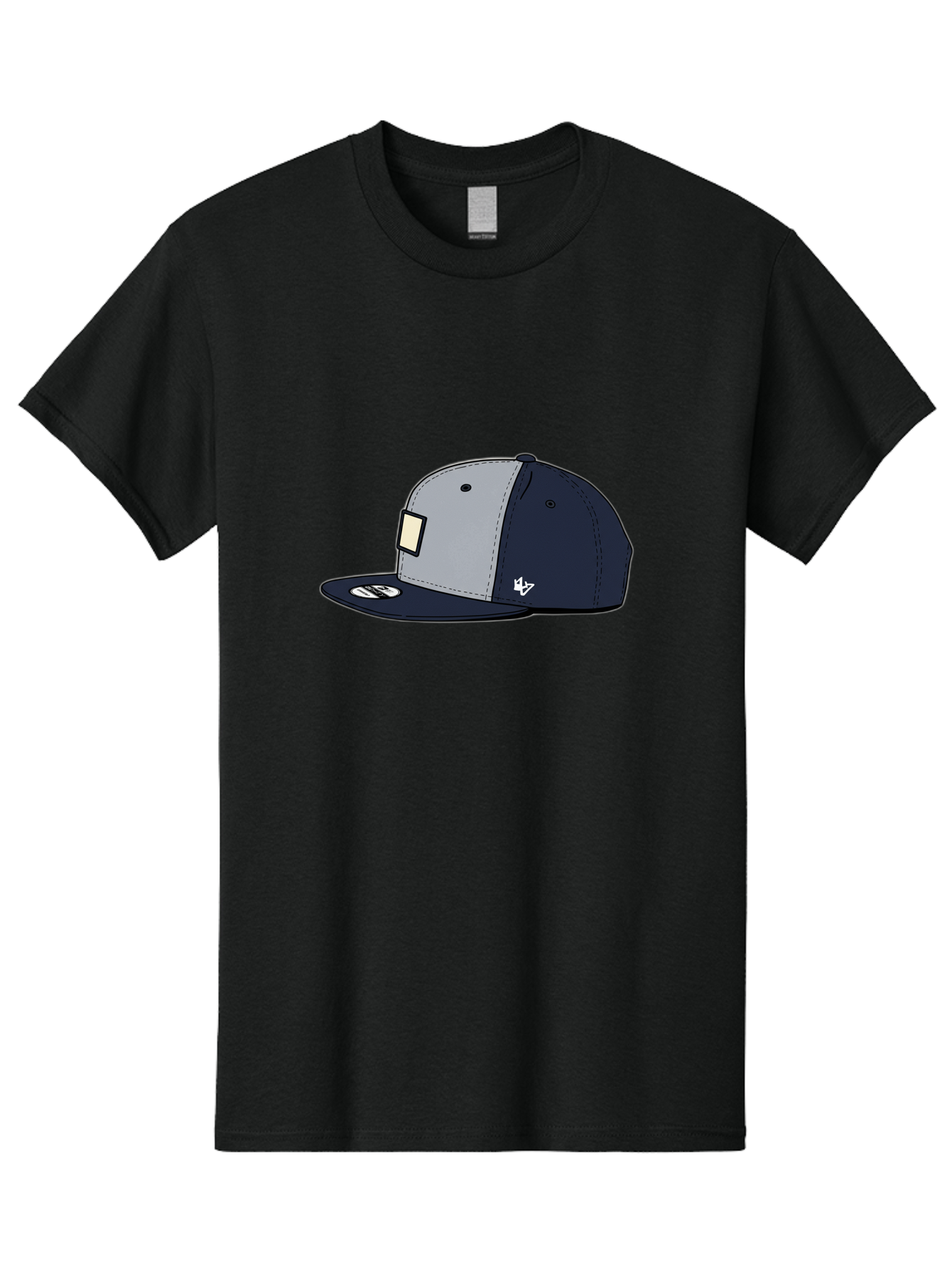 47-Snapback-Hat Men'S Graphic Tee, 100% Cotton, Comfortable Casual Summer Wear, Machine Washable, Baseball Cap, Snapback Hat, 47 Brand Clothing, Streetwear Fashion, Casual Style, Navy Blue Cap, Grey And Navy Color Combination, White Logo, Bac577