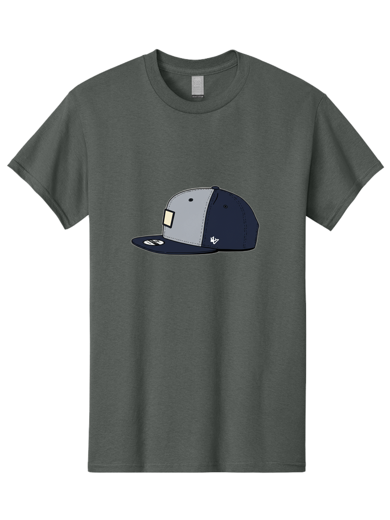 47-Snapback-Hat Men'S Graphic Tee, 100% Cotton, Comfortable Casual Summer Wear, Machine Washable, Baseball Cap, Snapback Hat, 47 Brand Clothing, Streetwear Fashion, Casual Style, Navy Blue Cap, Grey And Navy Color Combination, White Logo, Bac577