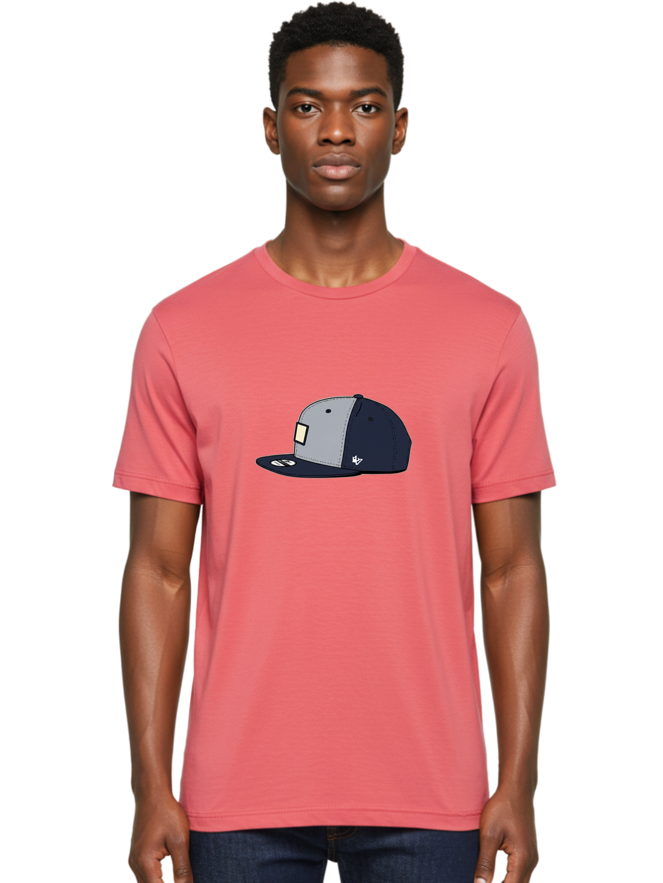 47-Snapback-Hat Men'S Graphic Tee, 100% Cotton, Comfortable Casual Summer Wear, Machine Washable, Baseball Cap, Snapback Hat, 47 Brand Clothing, Streetwear Fashion, Casual Style, Navy Blue Cap, Grey And Navy Color Combination, White Logo, Bac577