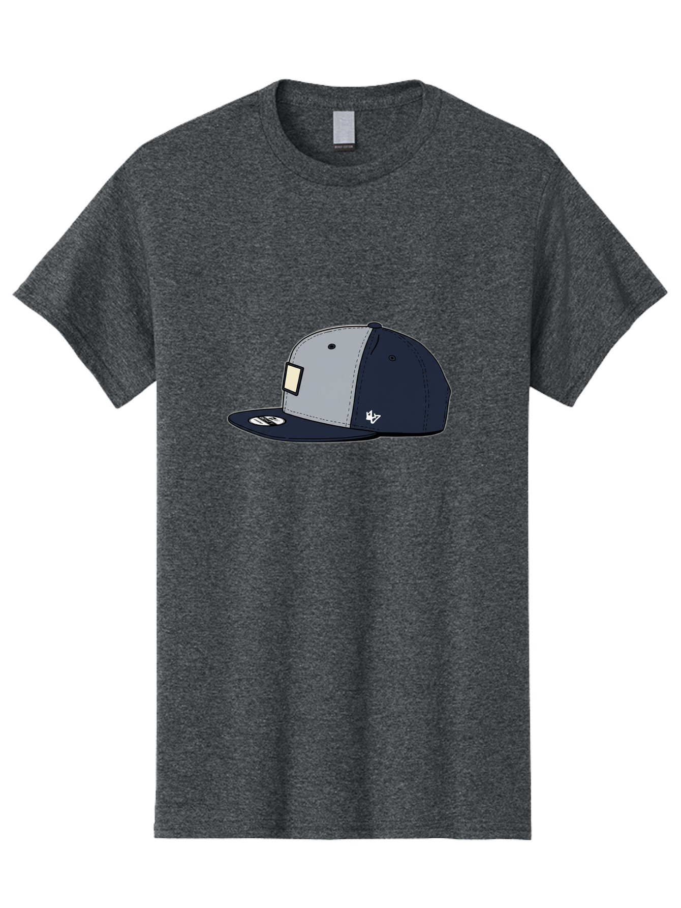 47-Snapback-Hat Men'S Graphic Tee, 100% Cotton, Comfortable Casual Summer Wear, Machine Washable, Baseball Cap, Snapback Hat, 47 Brand Clothing, Streetwear Fashion, Casual Style, Navy Blue Cap, Grey And Navy Color Combination, White Logo, Bac577