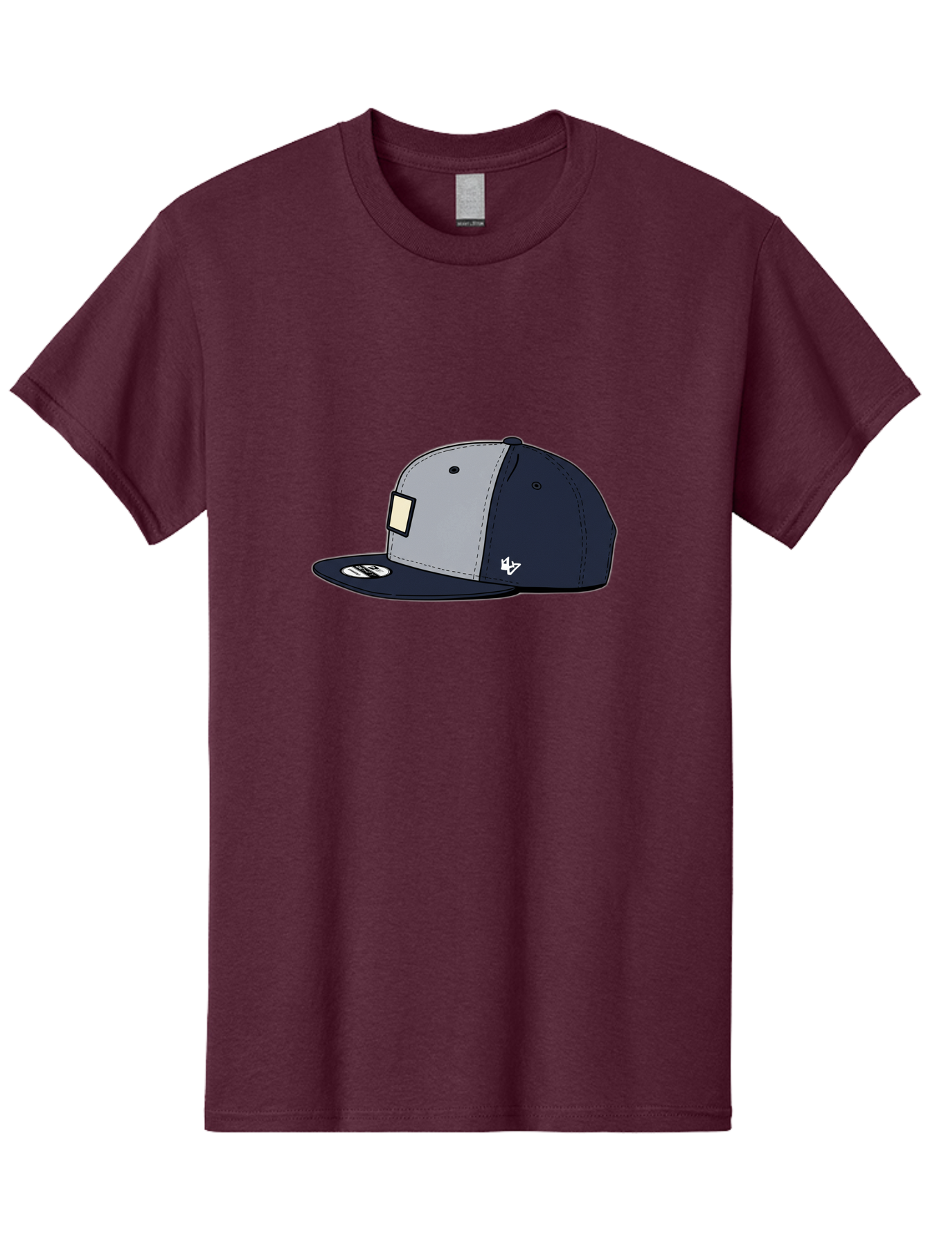47-Snapback-Hat Men'S Graphic Tee, 100% Cotton, Comfortable Casual Summer Wear, Machine Washable, Baseball Cap, Snapback Hat, 47 Brand Clothing, Streetwear Fashion, Casual Style, Navy Blue Cap, Grey And Navy Color Combination, White Logo, Bac577