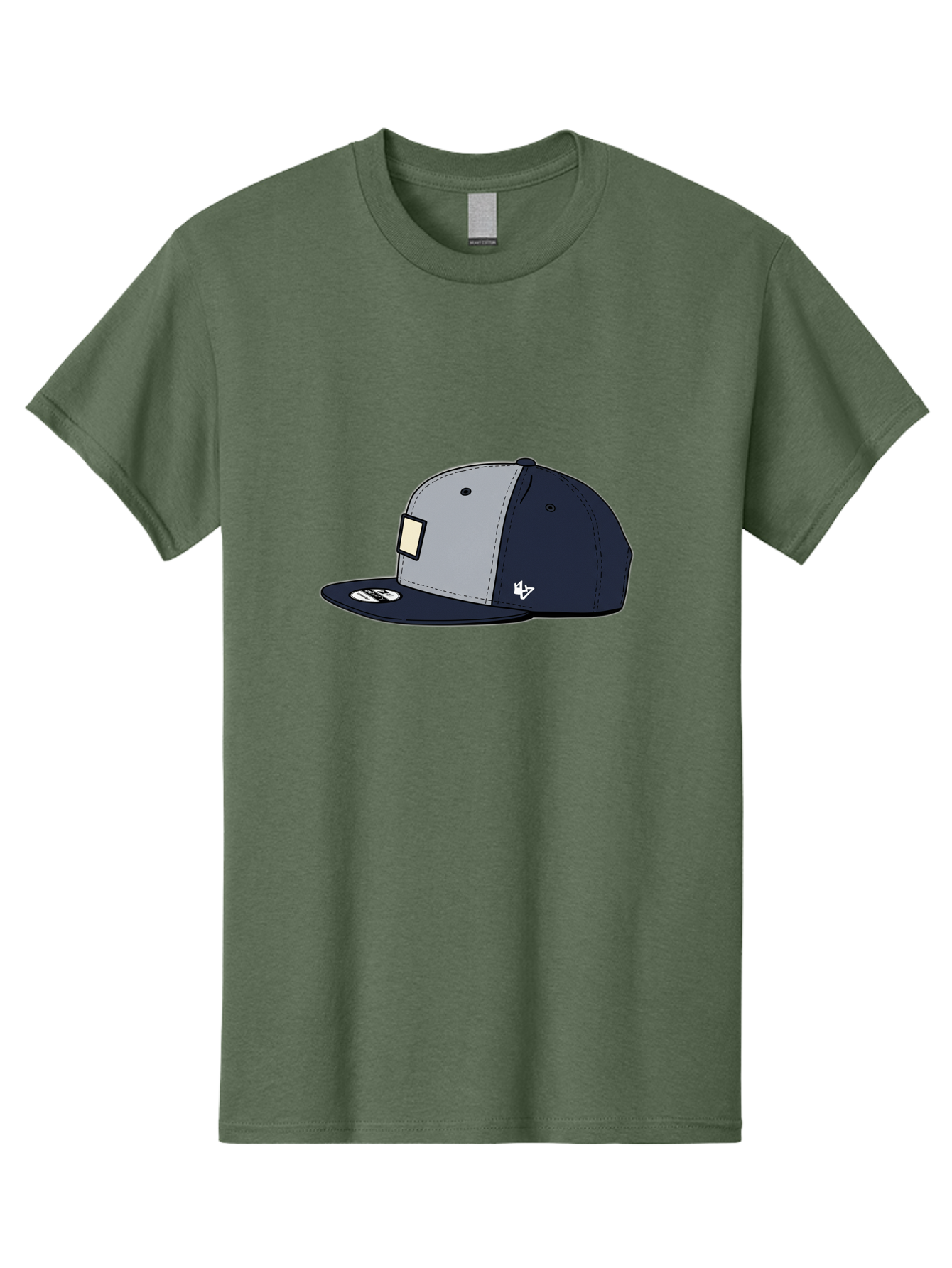 47-Snapback-Hat Men'S Graphic Tee, 100% Cotton, Comfortable Casual Summer Wear, Machine Washable, Baseball Cap, Snapback Hat, 47 Brand Clothing, Streetwear Fashion, Casual Style, Navy Blue Cap, Grey And Navy Color Combination, White Logo, Bac577