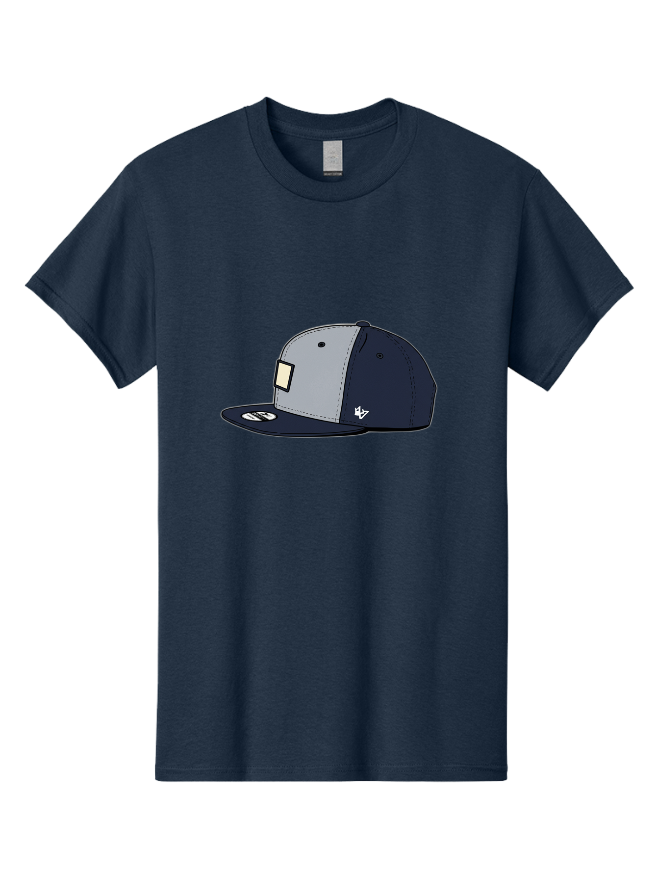 47-Snapback-Hat Men'S Graphic Tee, 100% Cotton, Comfortable Casual Summer Wear, Machine Washable, Baseball Cap, Snapback Hat, 47 Brand Clothing, Streetwear Fashion, Casual Style, Navy Blue Cap, Grey And Navy Color Combination, White Logo, Bac577