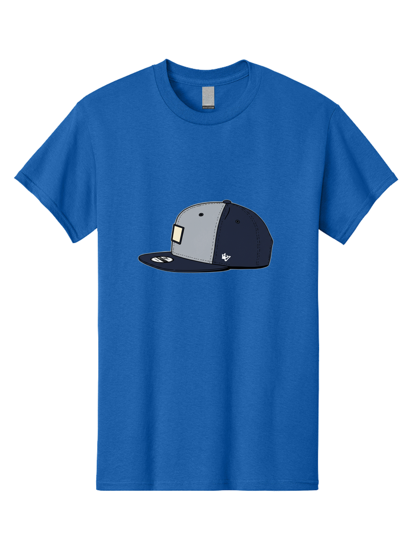 47-Snapback-Hat Men'S Graphic Tee, 100% Cotton, Comfortable Casual Summer Wear, Machine Washable, Baseball Cap, Snapback Hat, 47 Brand Clothing, Streetwear Fashion, Casual Style, Navy Blue Cap, Grey And Navy Color Combination, White Logo, Bac577