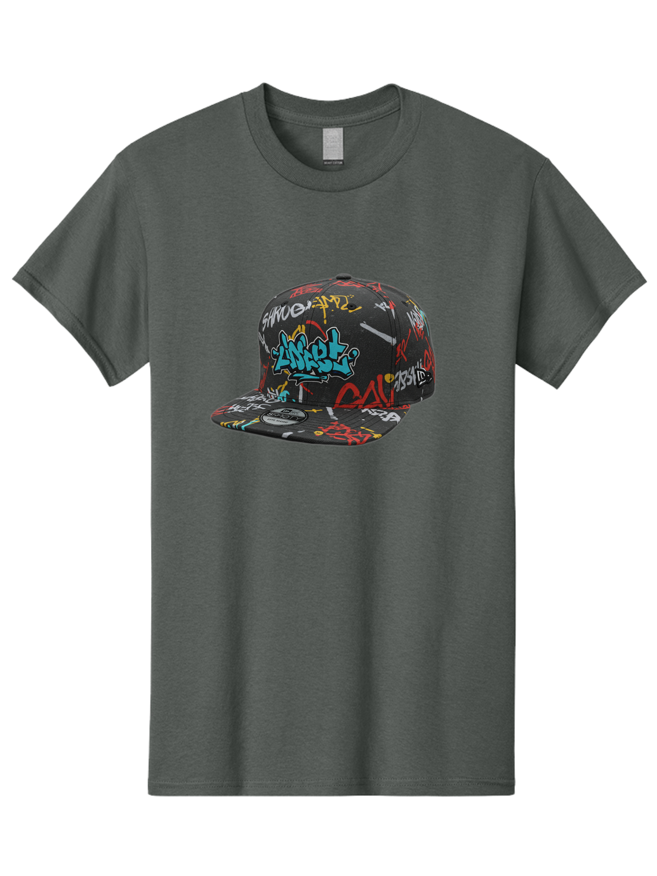 Anarchy-Baseball-Cap Men'S Graphic Tee, 100% Cotton, Comfortable Casual Summer Wear, Machine Washable, Graffiti Art, Streetwear Fashion, Custom Hats, Urban Style, Colorful Designs, Casual Wear, Hip Hop Culture, Snapback Cap, Street Art, Bac585